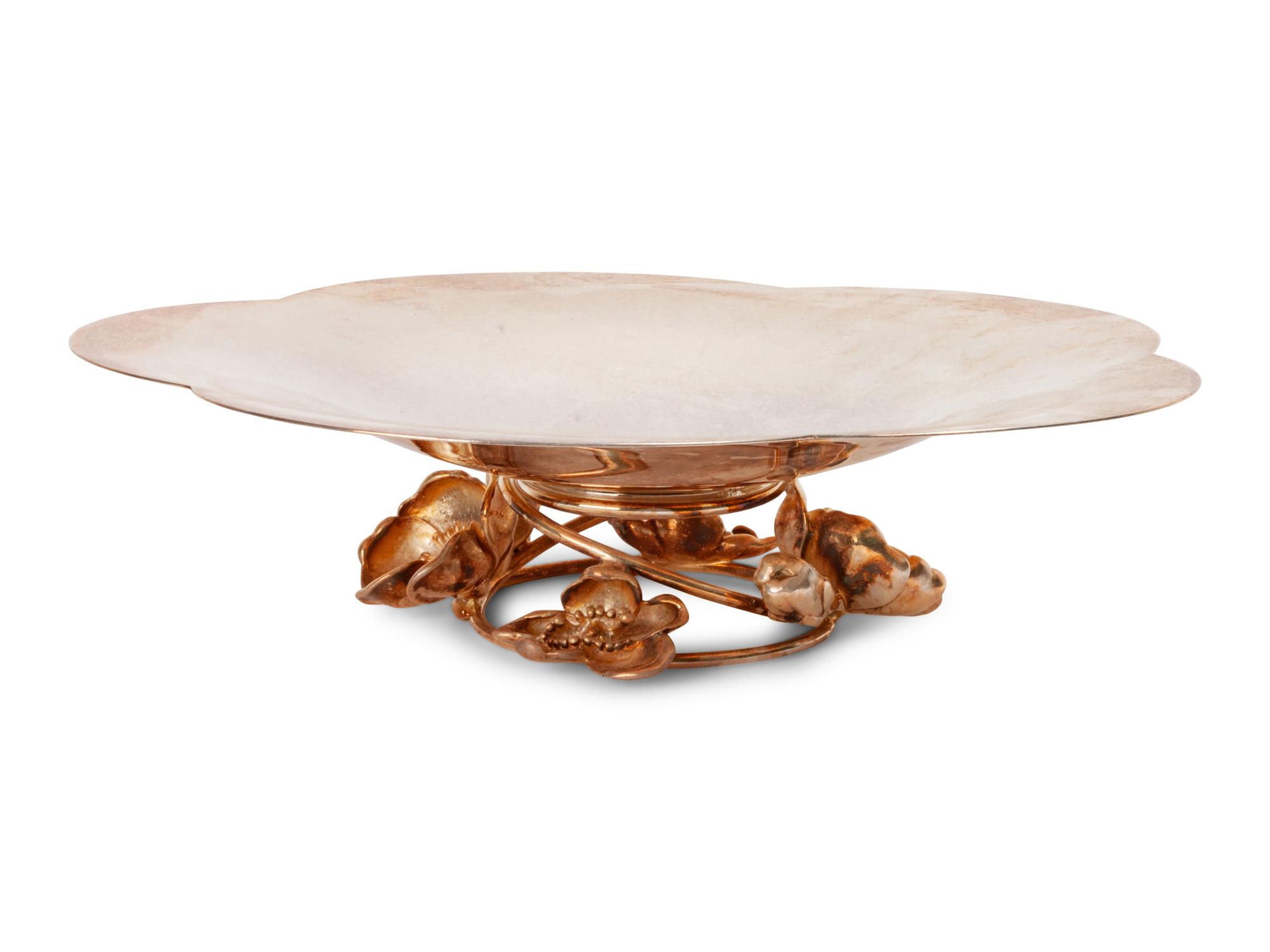Three Christofle Anemone Silver-Plated Objects