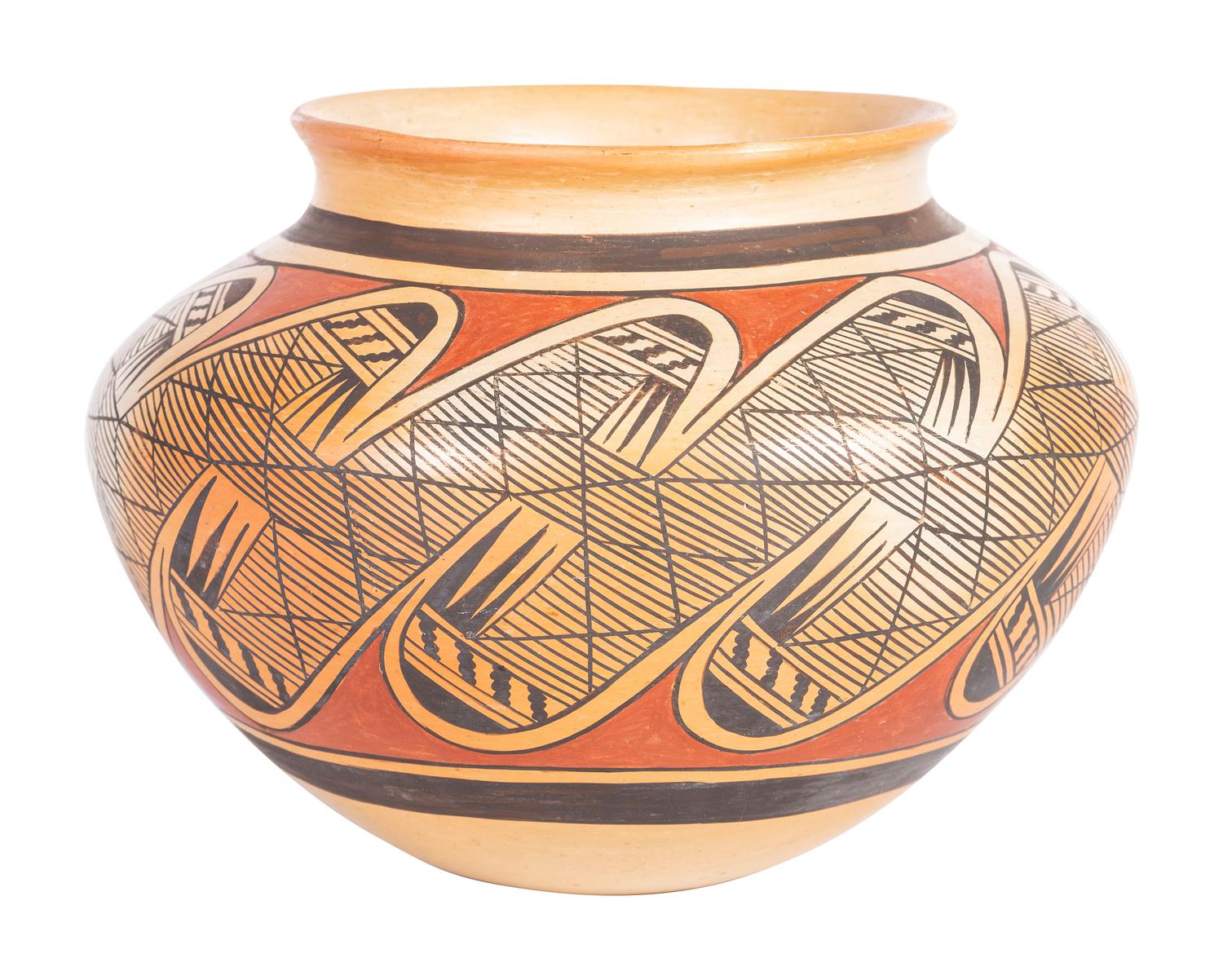 Polychrome Jar, with Migration Pattern