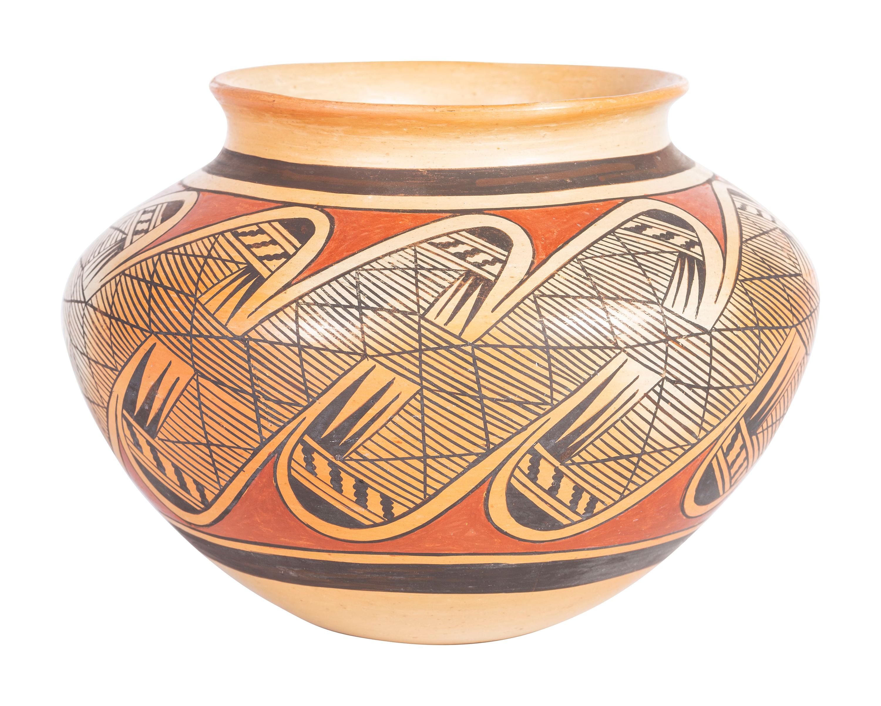 Polychrome Jar, with Migration Pattern