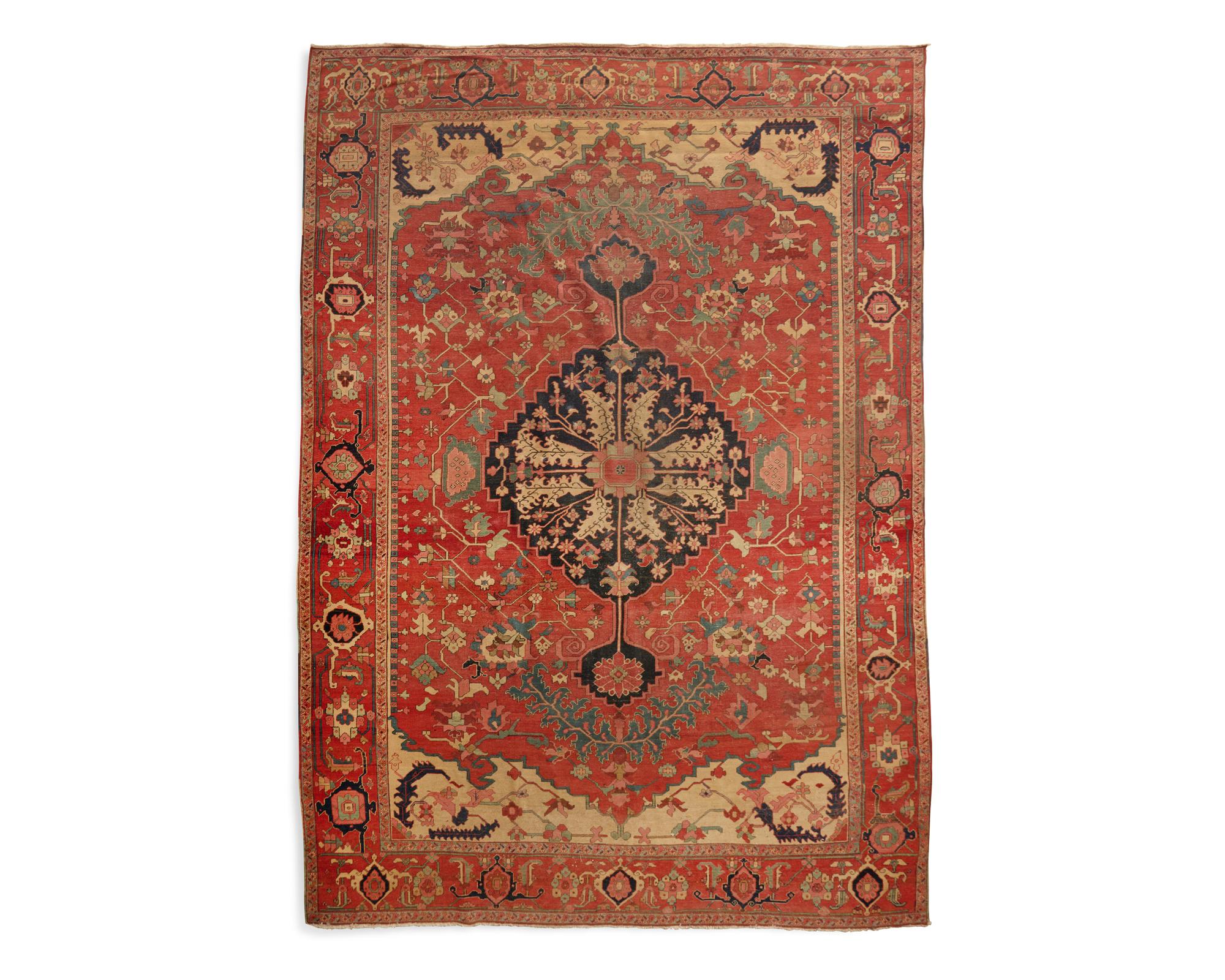 A Heriz carpet, circa 1900