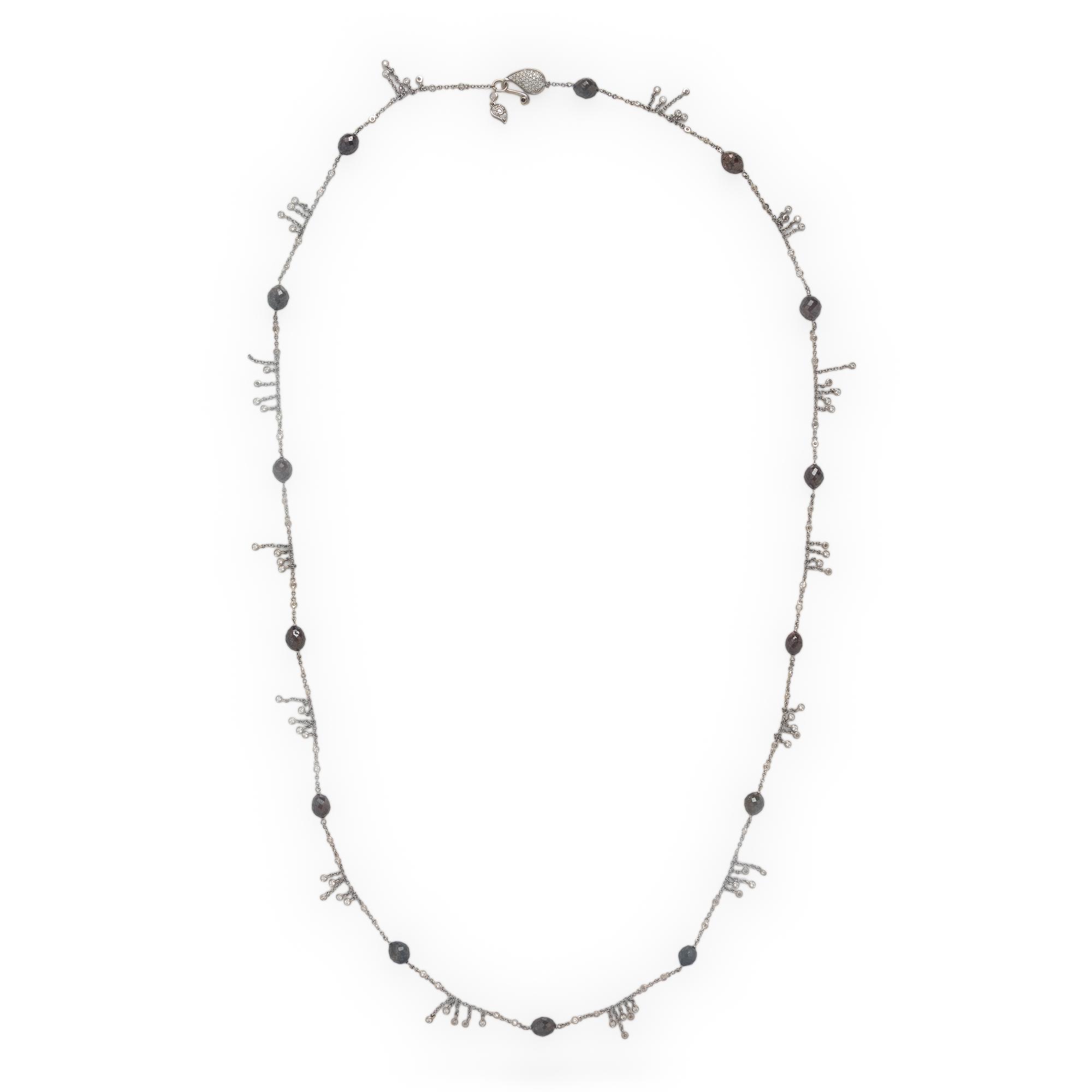 Coomi, Diamond, Colored Diamond, and White Gold Necklace