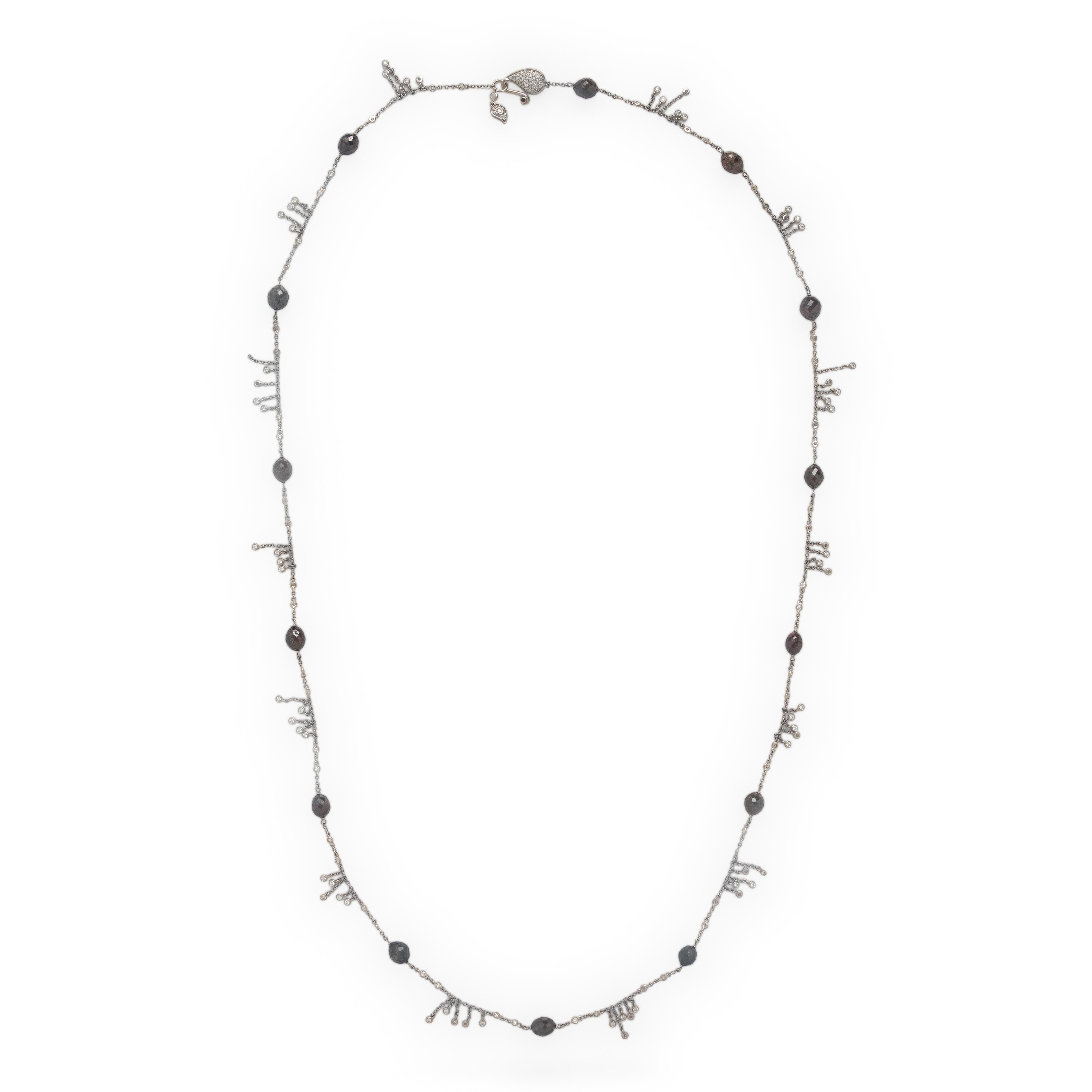 Coomi, Diamond, Colored Diamond, and White Gold Necklace