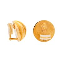 YELLOW GOLD EARCLIPS