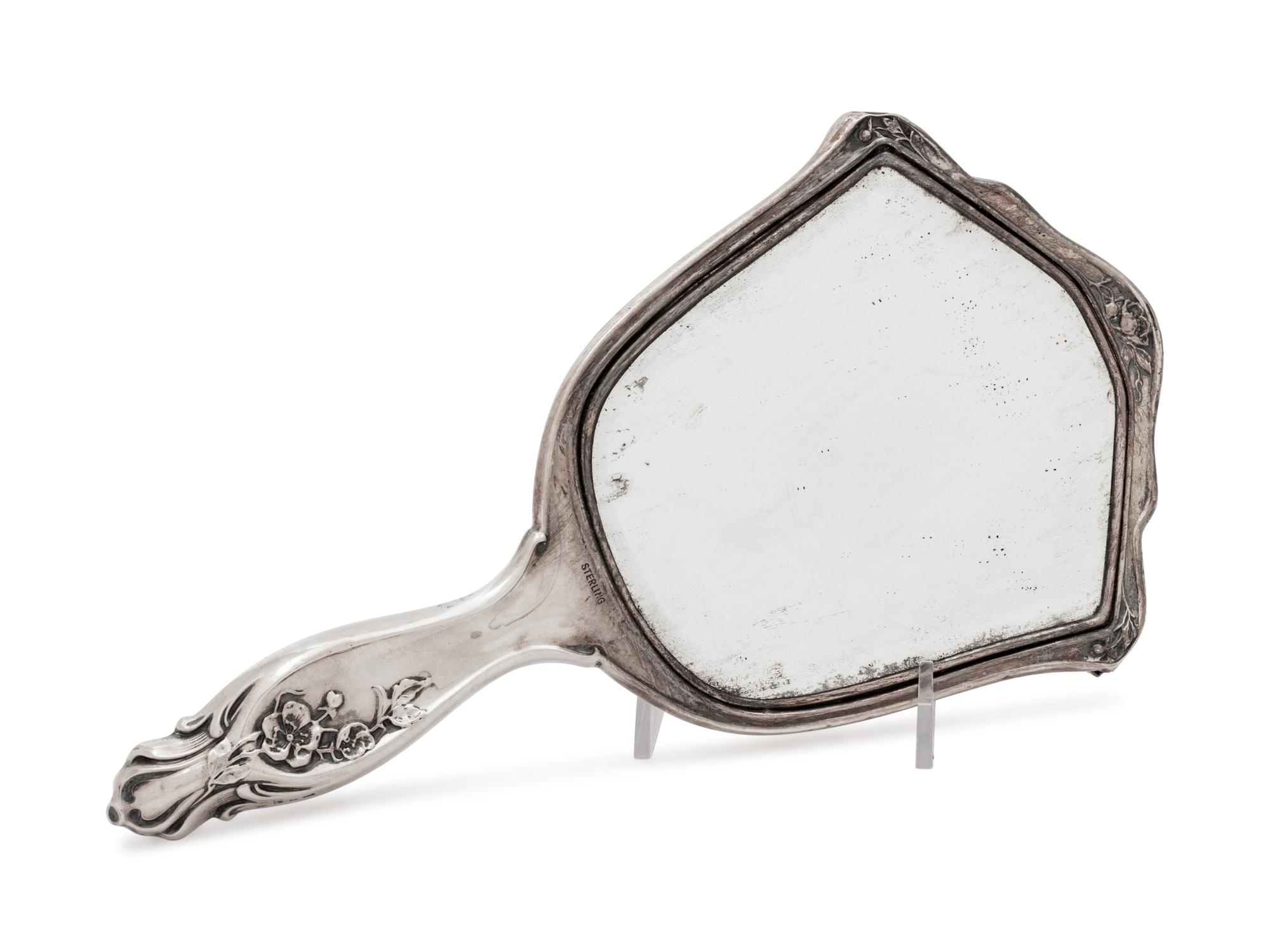 An American Silver Hand Mirror