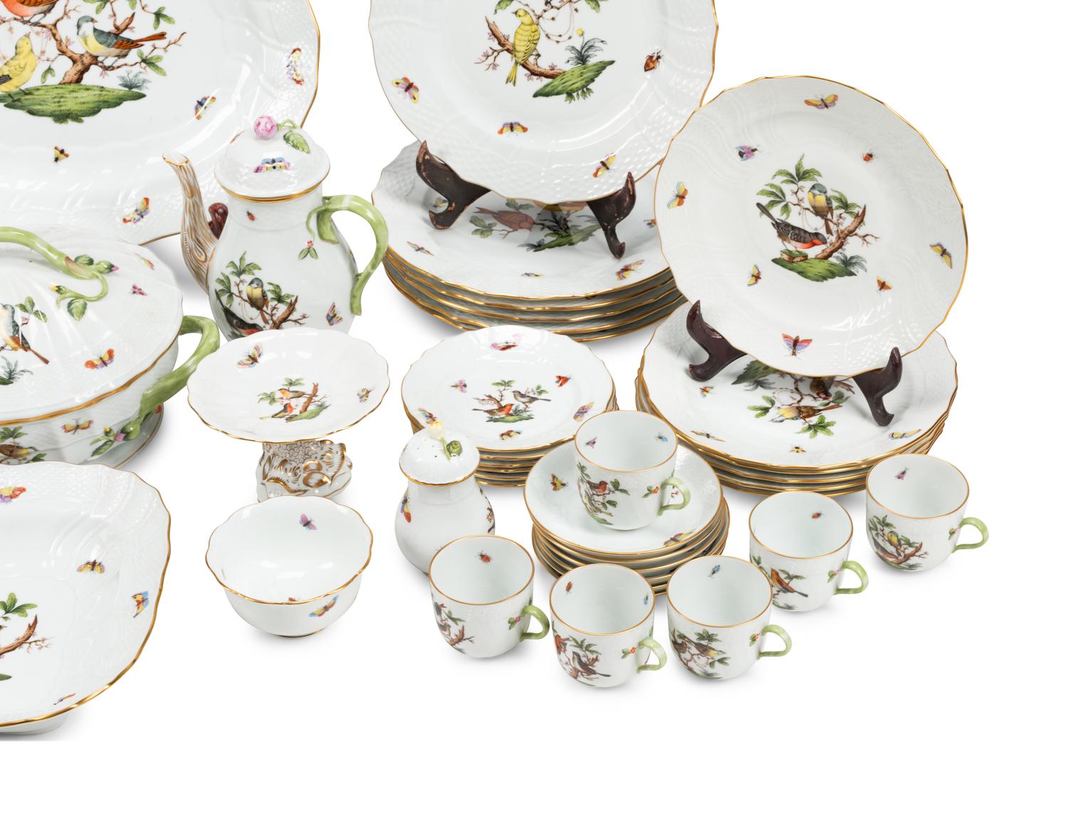 A Herend Porcelain Dinner Service