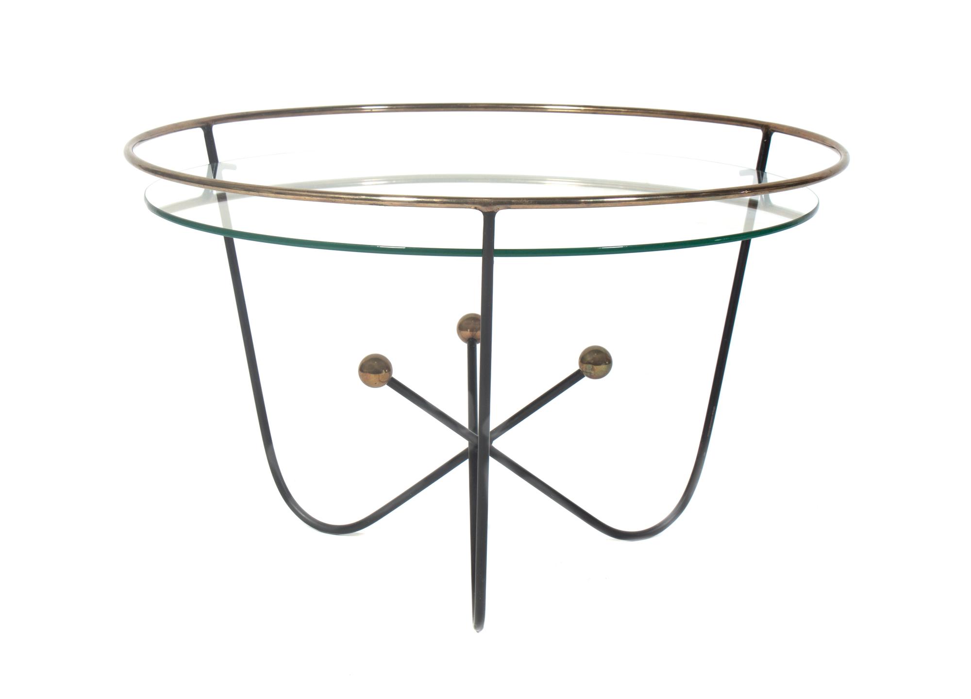 A Brass Occasional Table Diameter 26 inches. — 20TH CENTURY