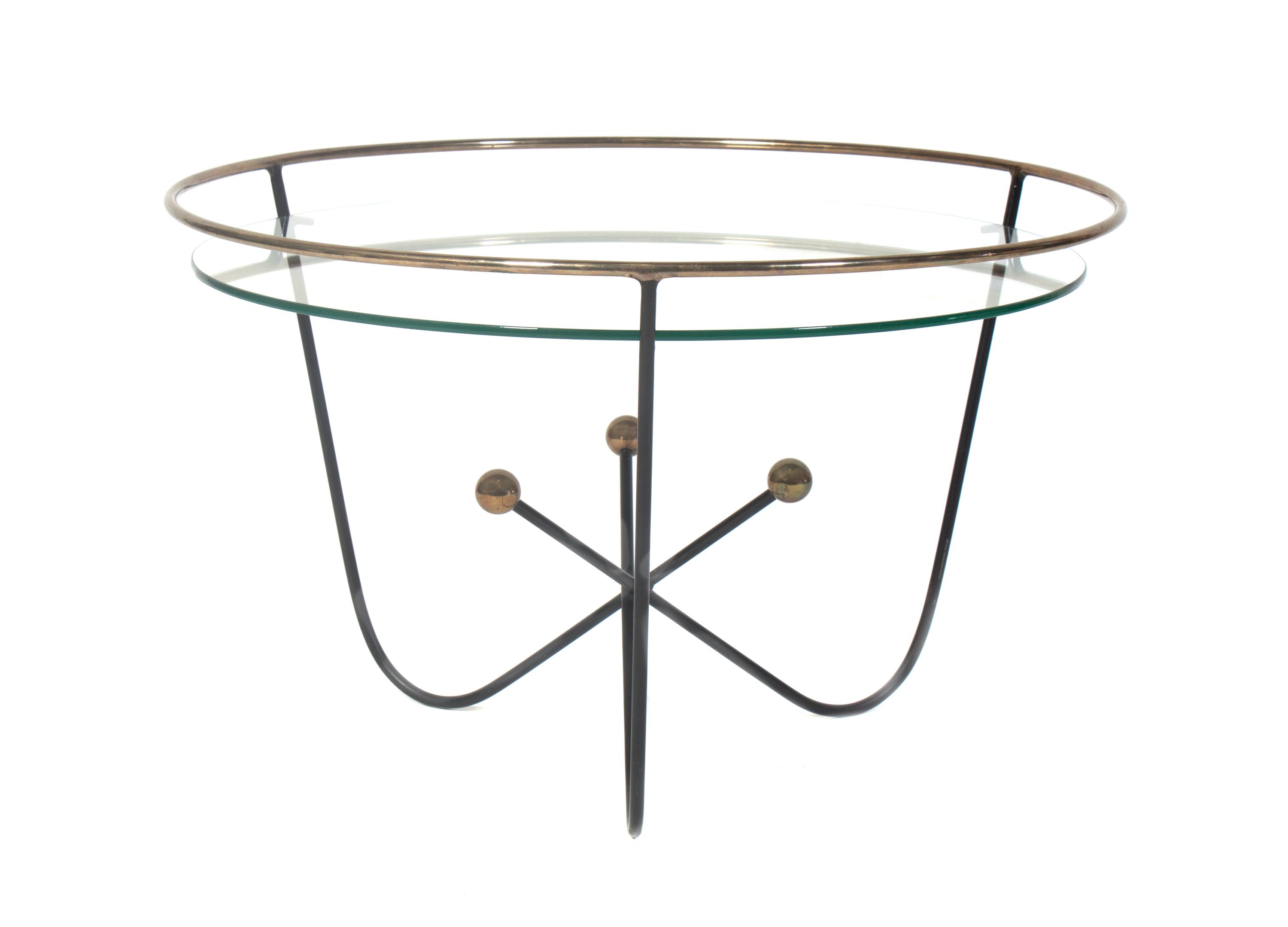 A Brass Occasional Table Diameter 26 inches. — 20TH CENTURY