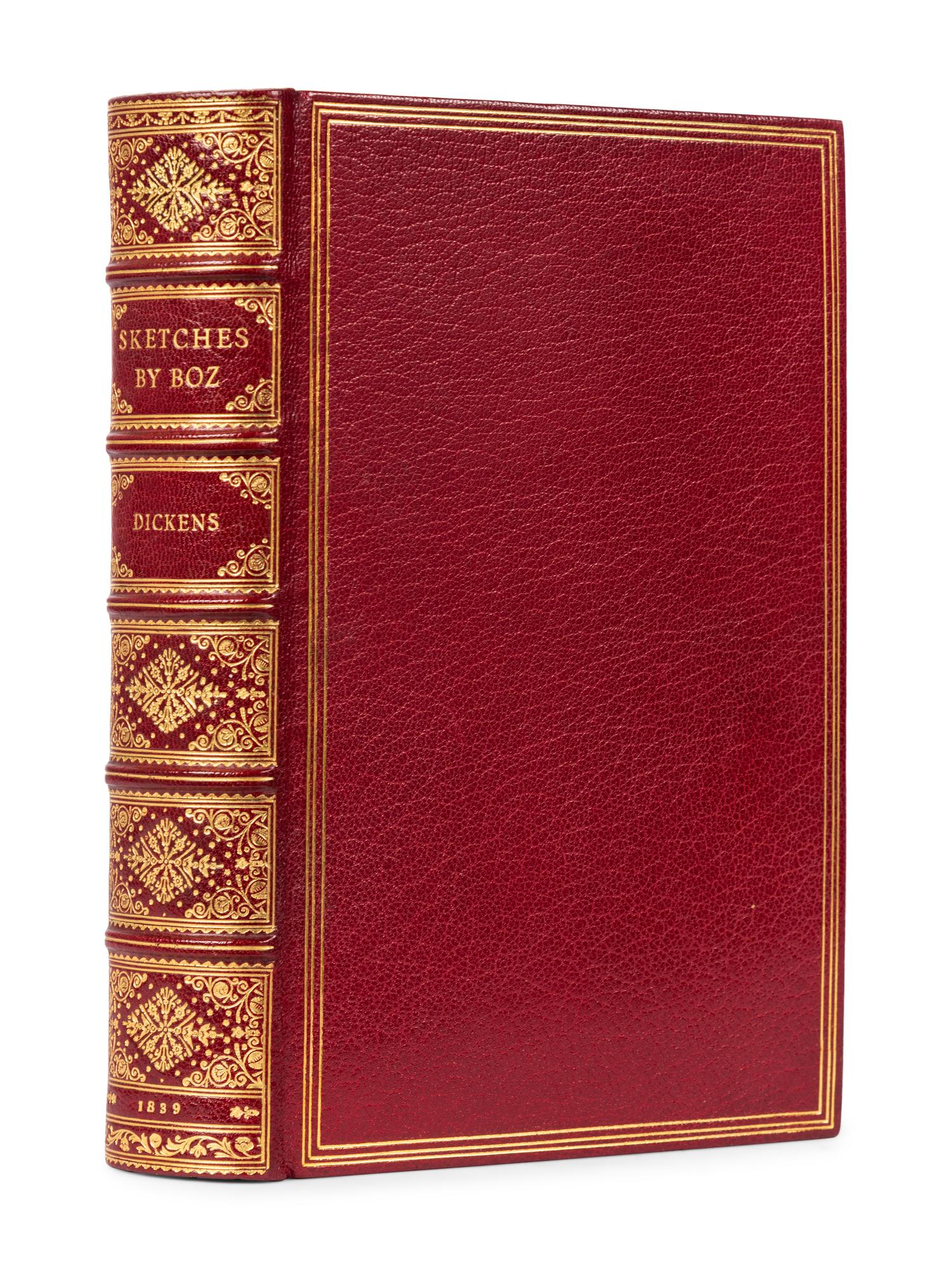 DICKENS, Charles (1812-1870). Sketches by Boz...New Edition, Complete . London: Chapman and Hall, 1837-1839.