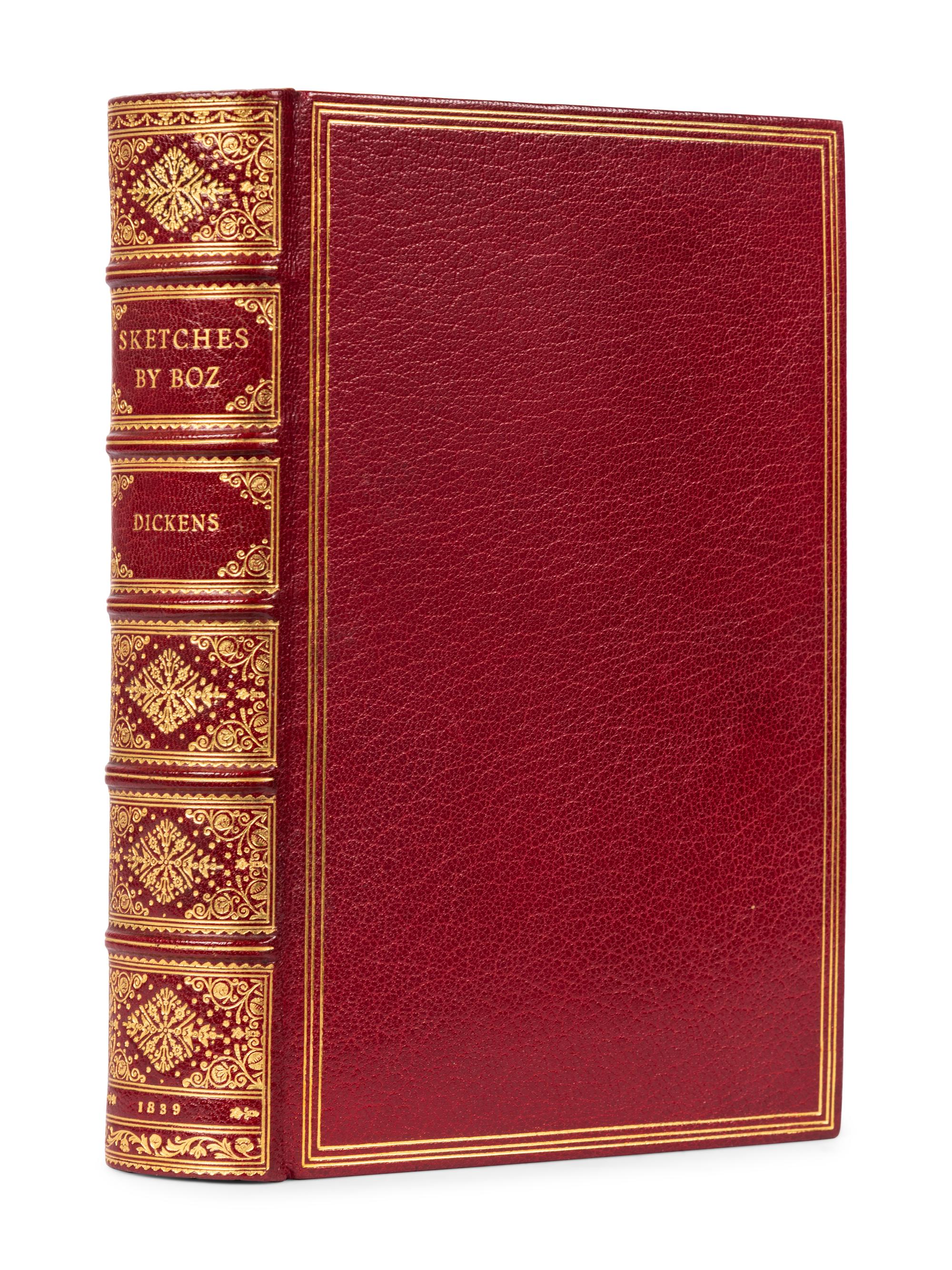 DICKENS, Charles (1812-1870). Sketches by Boz...New Edition, Complete . London: Chapman and Hall, 1837-1839.