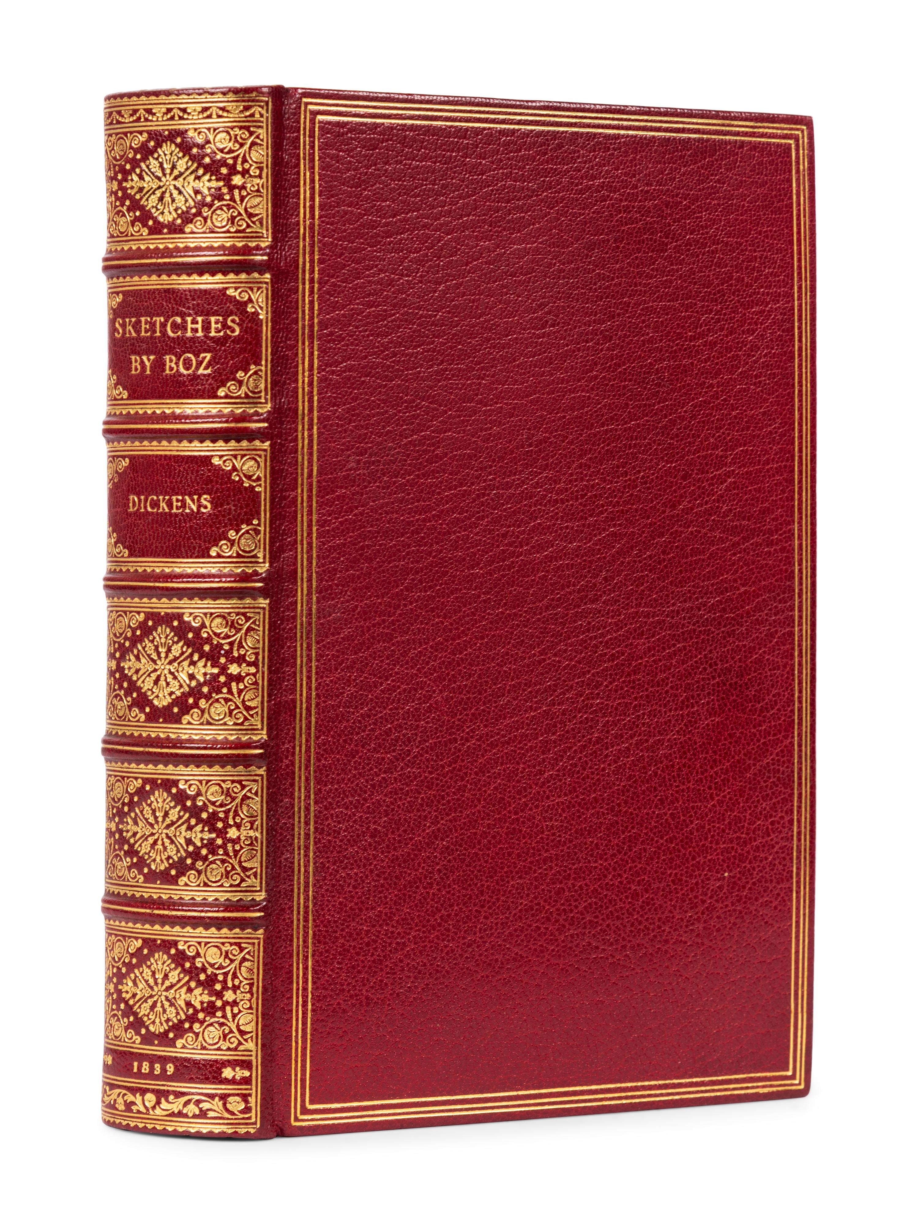 DICKENS, Charles (1812-1870). Sketches by Boz...New Edition, Complete . London: Chapman and Hall, 1837-1839.