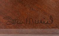 A Stan Musial Signed Autograph Baseball Bat "Hitter's Hands" Display Featuring Life Cast Bronze of Musial's Grip,