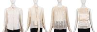 Four Designer Blouses: Two Chanel, Two Calvin Klein, 1980-90s