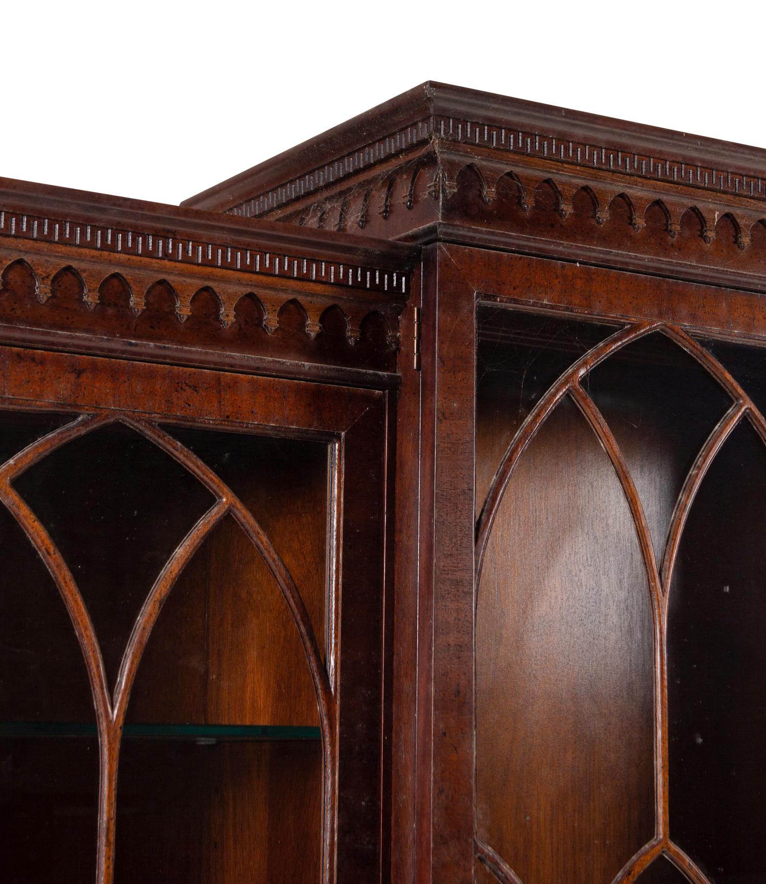 A Henredon Mahogany Breakfront Bookcase