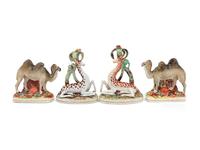A Group of Four Staffordshire Figures