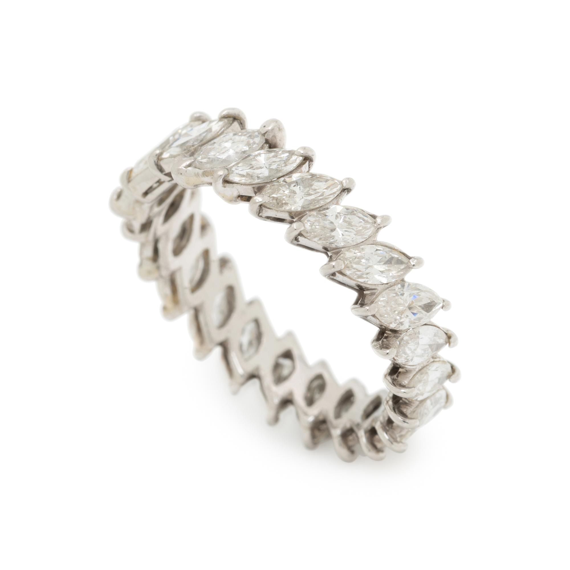 DIAMOND AND PLATINUM ETERNITY BAND