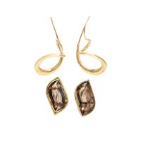 Two Pairs of Yellow Gold Earrings
