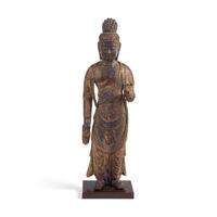 A Japanese Gilt Wood Figure of Kannon Bosatsu, Heian Period, 11th Century