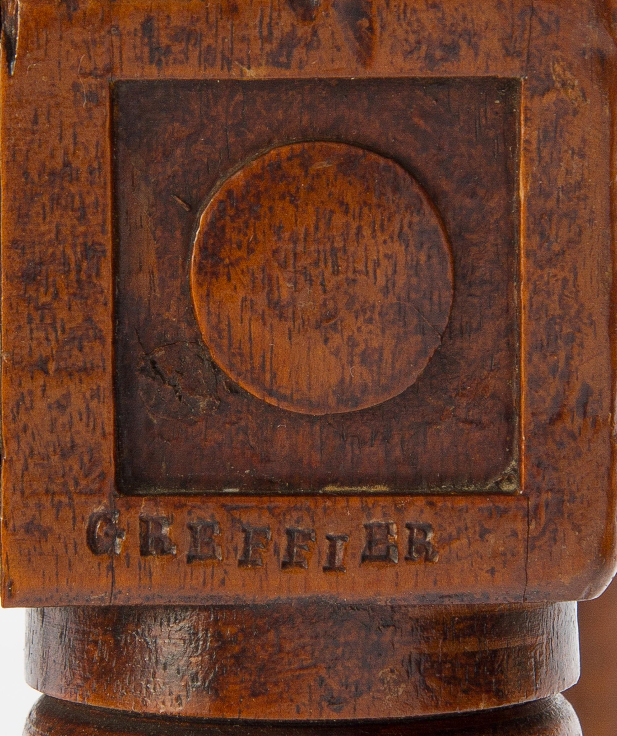A Pair of Louis XVI Walnut Bergeres Height 36 inches. — 18TH CENTURY, BOTH STAMPED GREFFIER