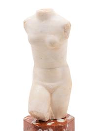 An Italian Carved Marble Torso of Aphrodite