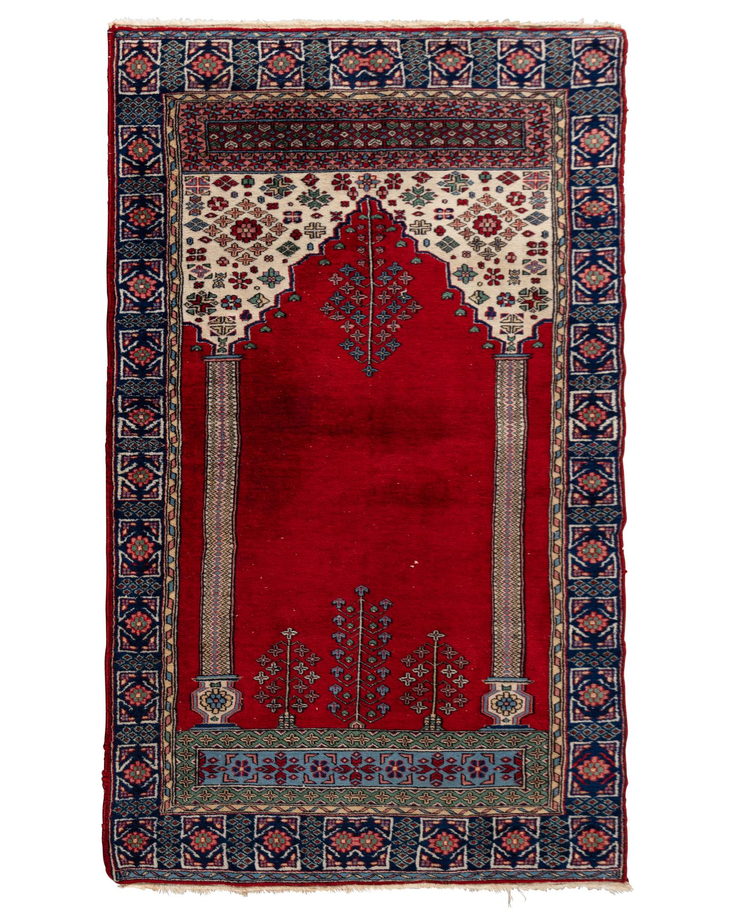 A Persian Wool Prayer Rug