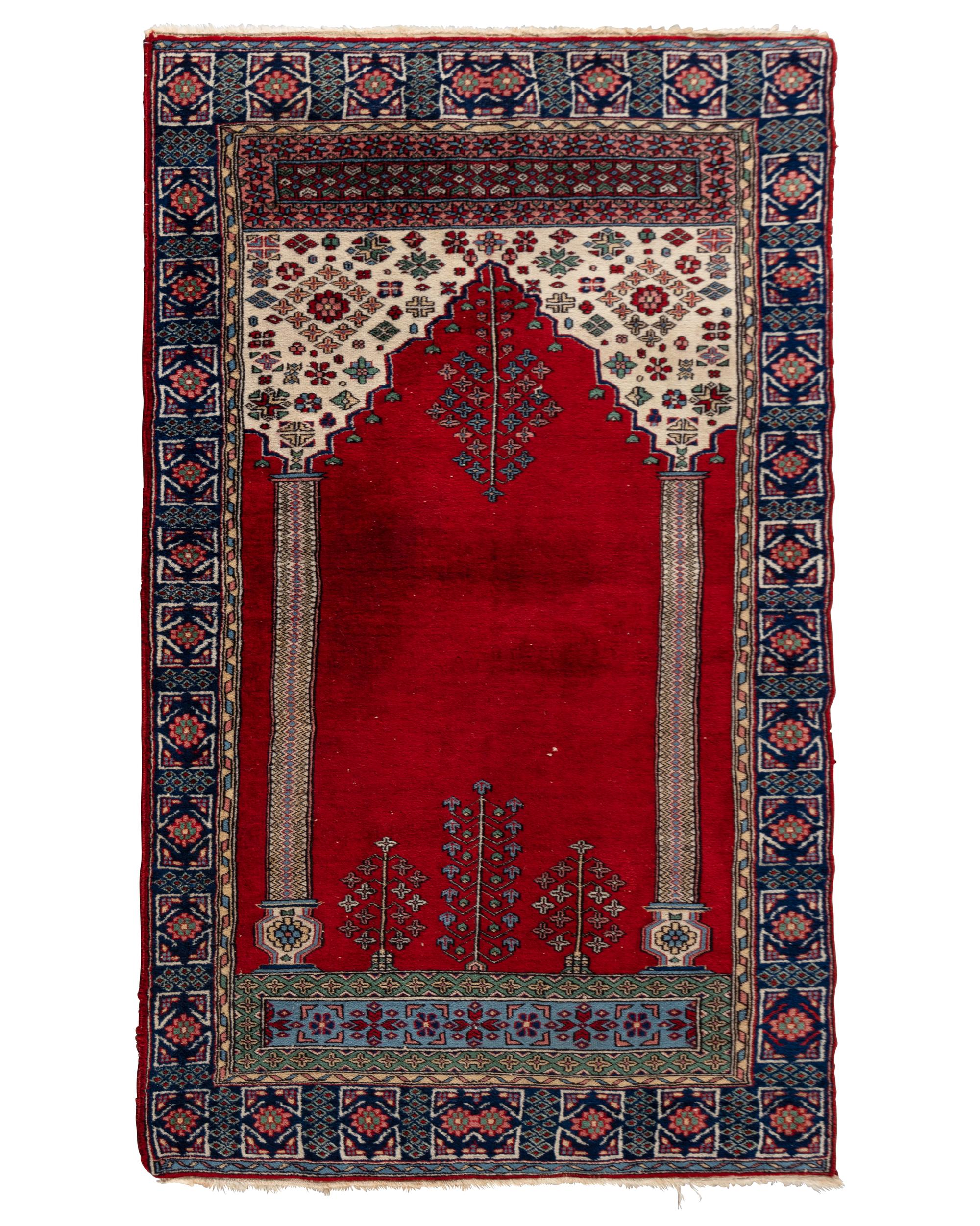 A Persian Wool Prayer Rug
