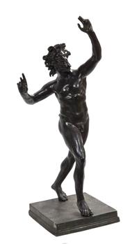 A Continental Bronze Figure, after the Antique, Height 31 1/2 inches.