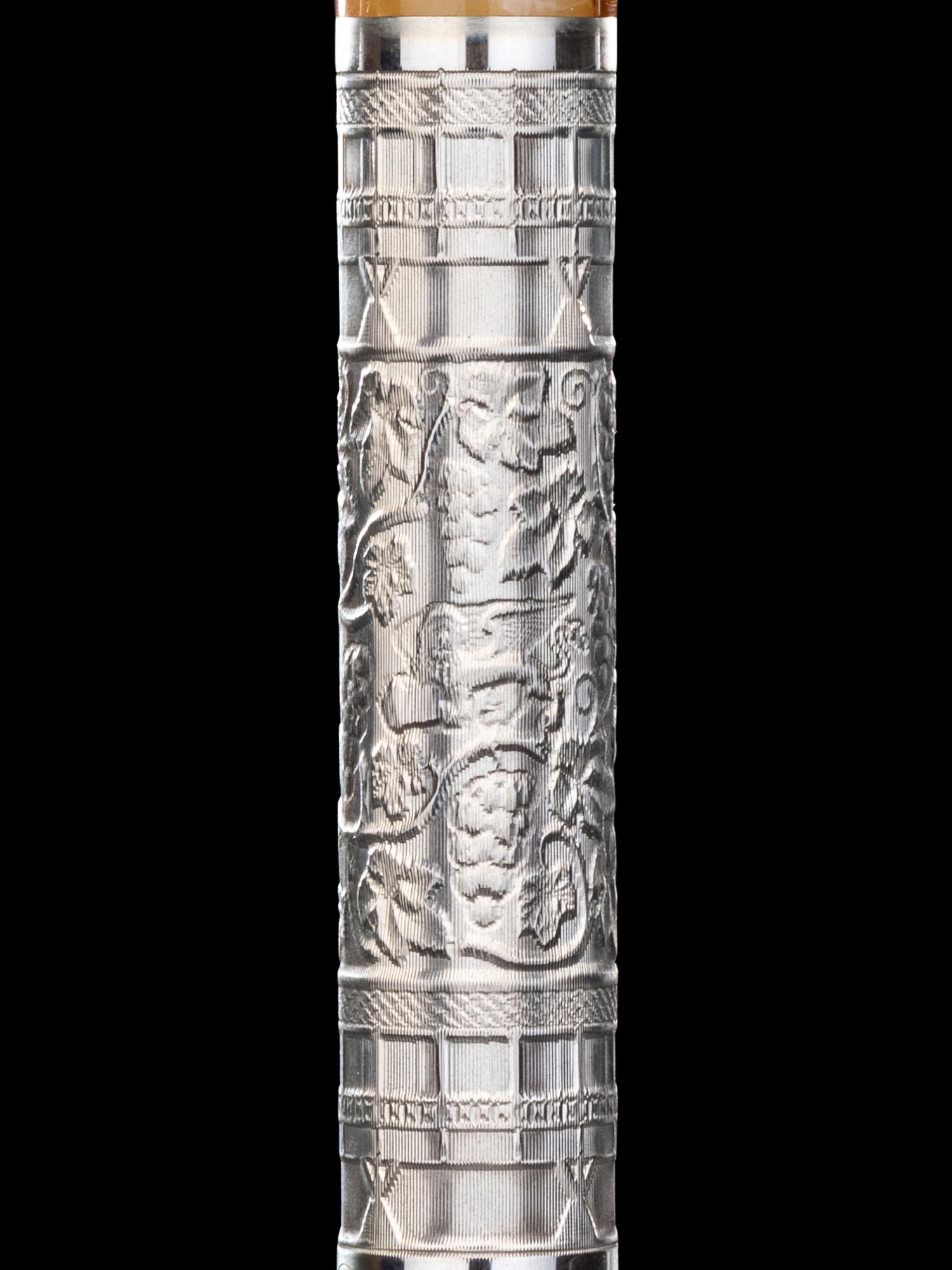 Montegrappa: Il Millennio Bassanda Del Grappa 1998 Silver Mounted Limited Edition Fountain Pen