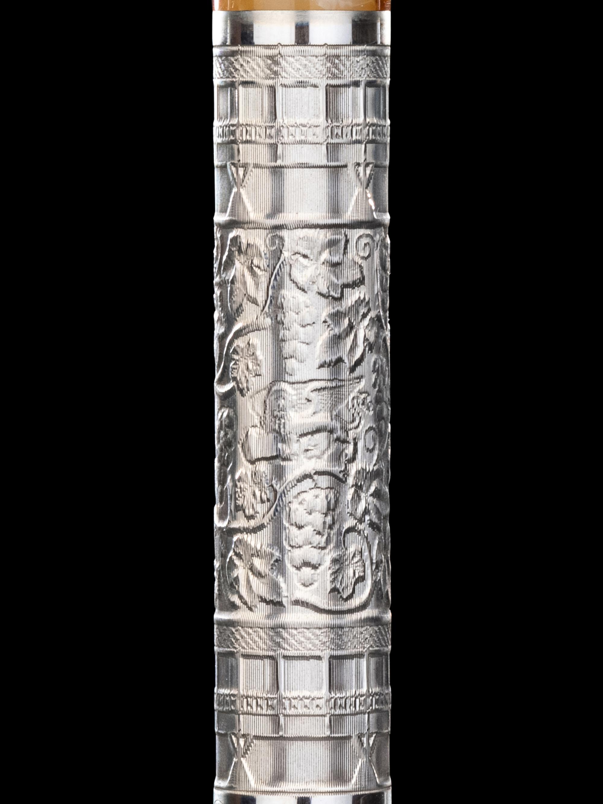 Montegrappa: Il Millennio Bassanda Del Grappa 1998 Silver Mounted Limited Edition Fountain Pen