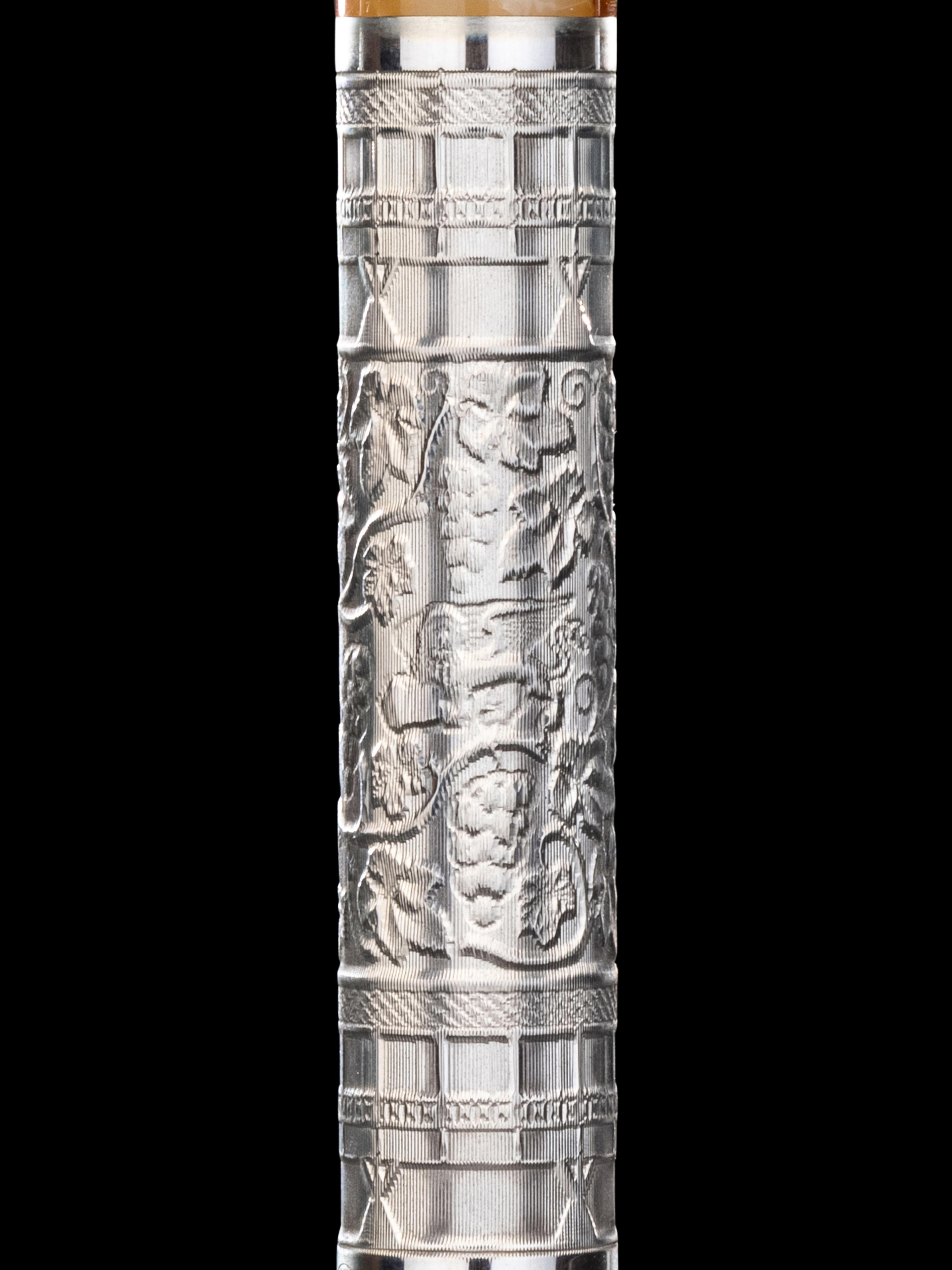 Montegrappa: Il Millennio Bassanda Del Grappa 1998 Silver Mounted Limited Edition Fountain Pen