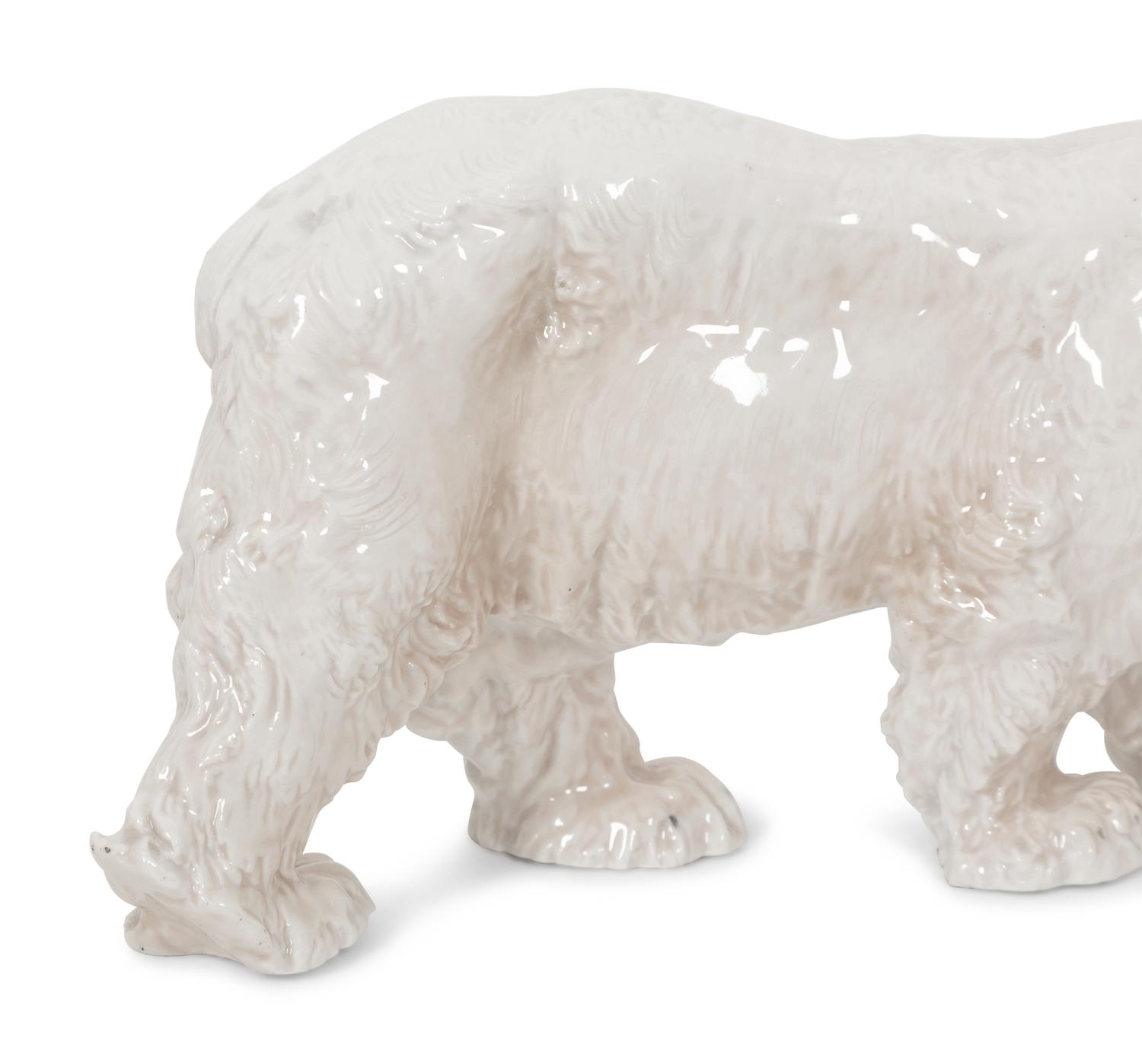 A Pair of Meissen Porcelain Polar Bears by Otto Jarl