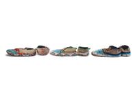 Northern Plains Beaded Hide Moccasins