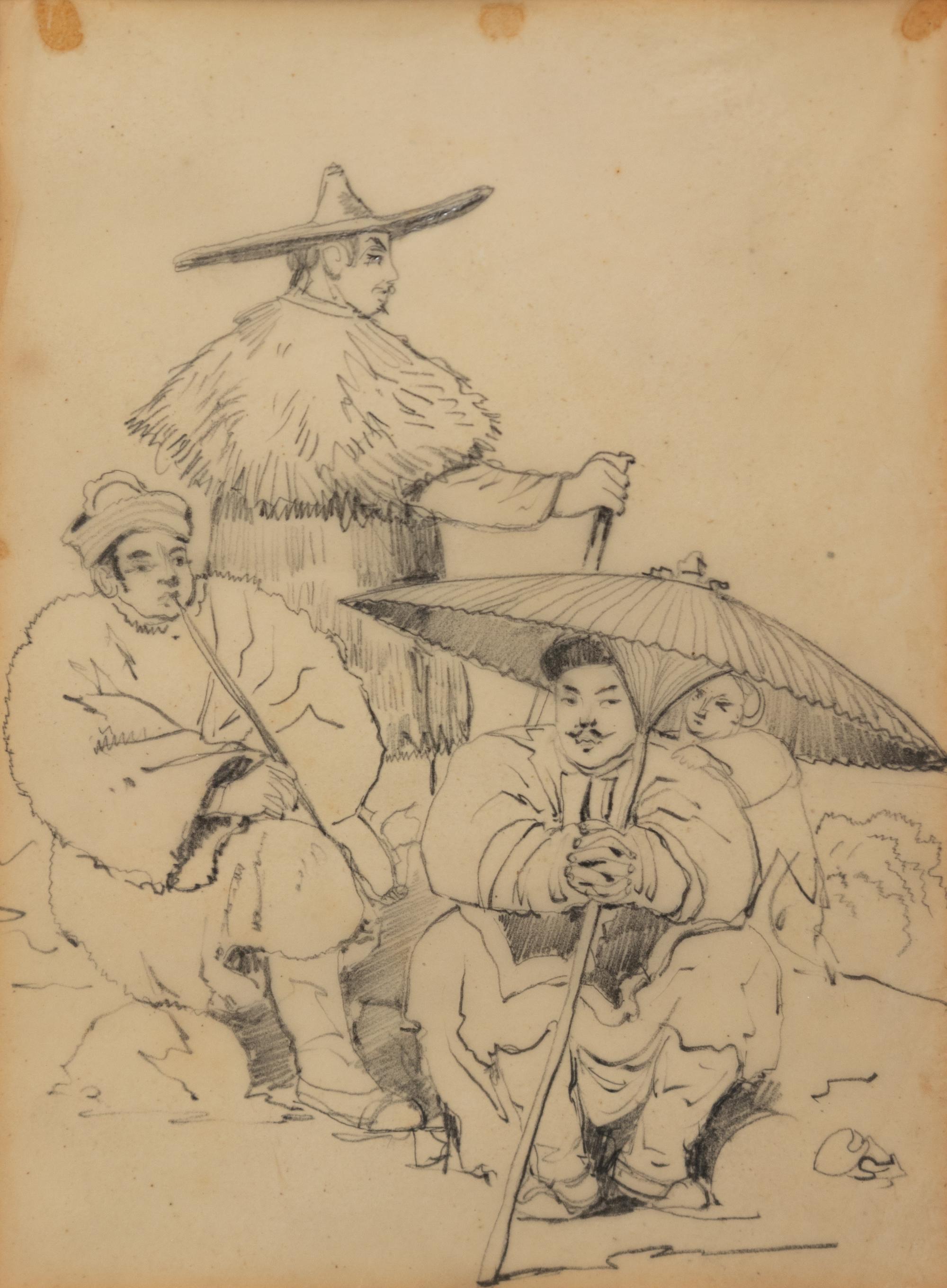 Three Sketches of Chinese Figures