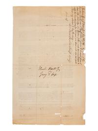 [REVOLUTIONARY WAR]. TRUMBULL, Jonathan (1710-1785). Signed military appointment.