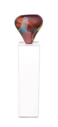 An Art Glass Vessel Height 13 1/2 inches. — WES HUNTING