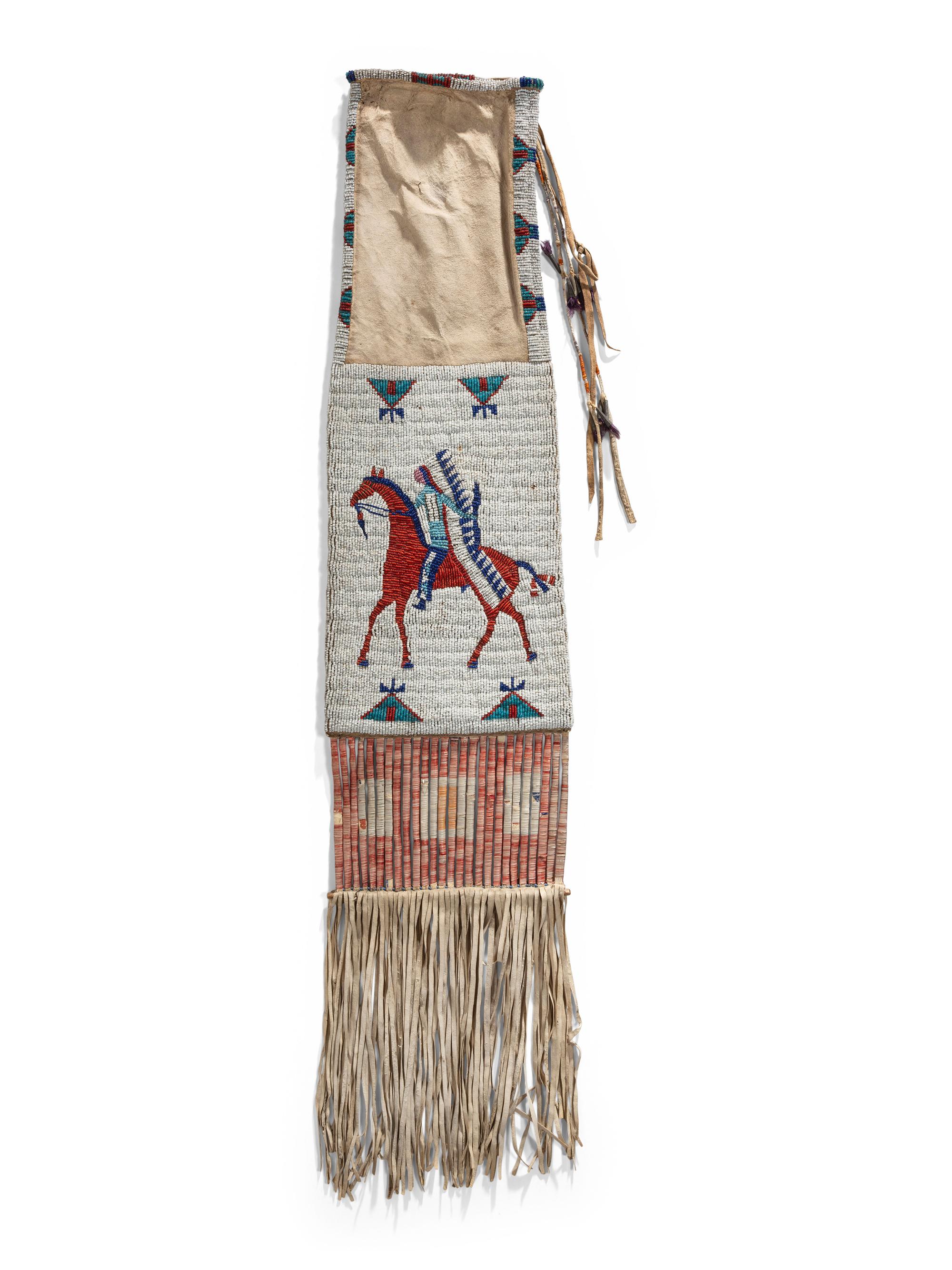 Cheyenne River Sioux Pictorial Tobacco Bag