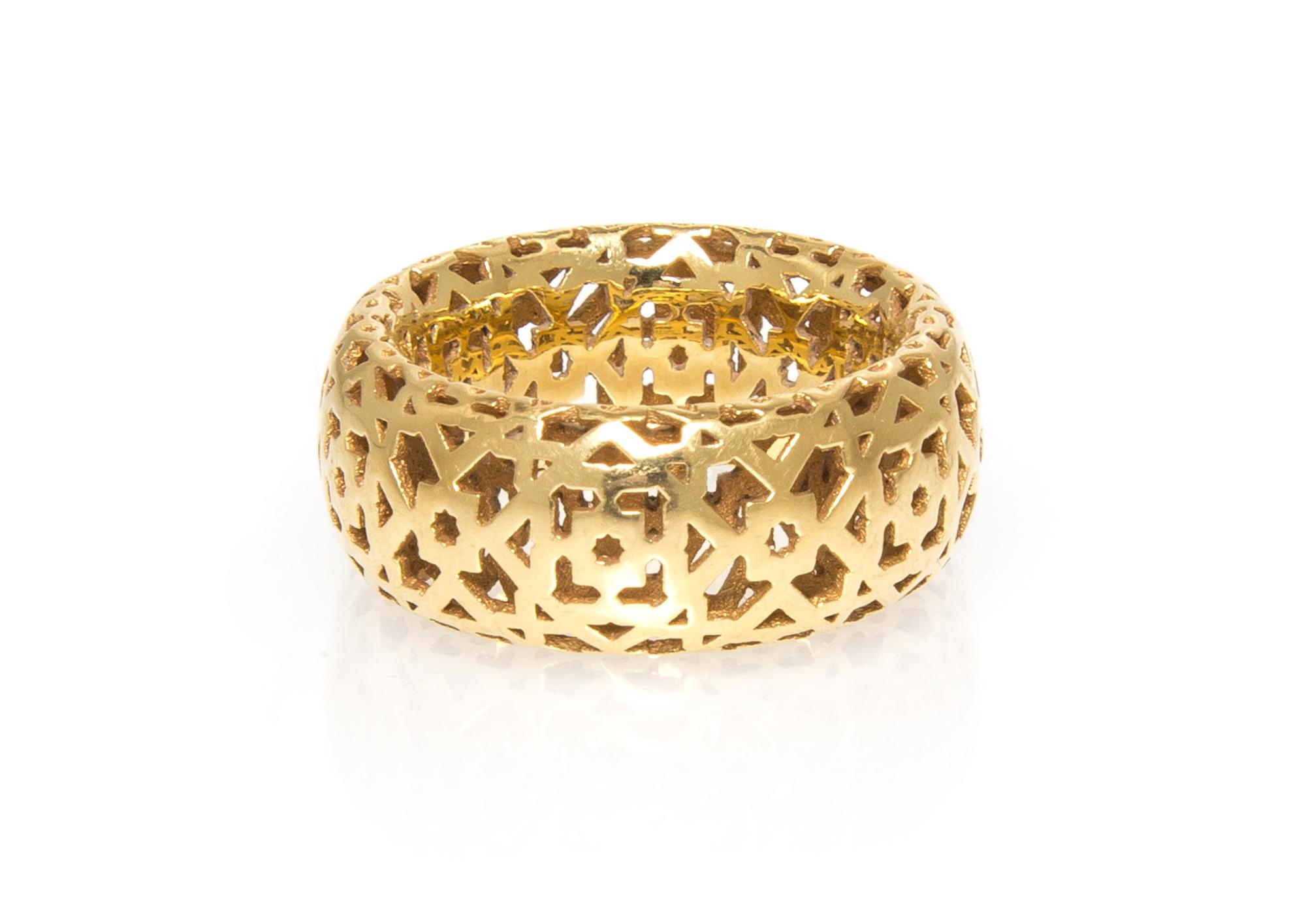 An 18 Karat Yellow Gold Marrakesh Ring, Paloma Picasso for Tiffany & Co., 5.80 dwts.