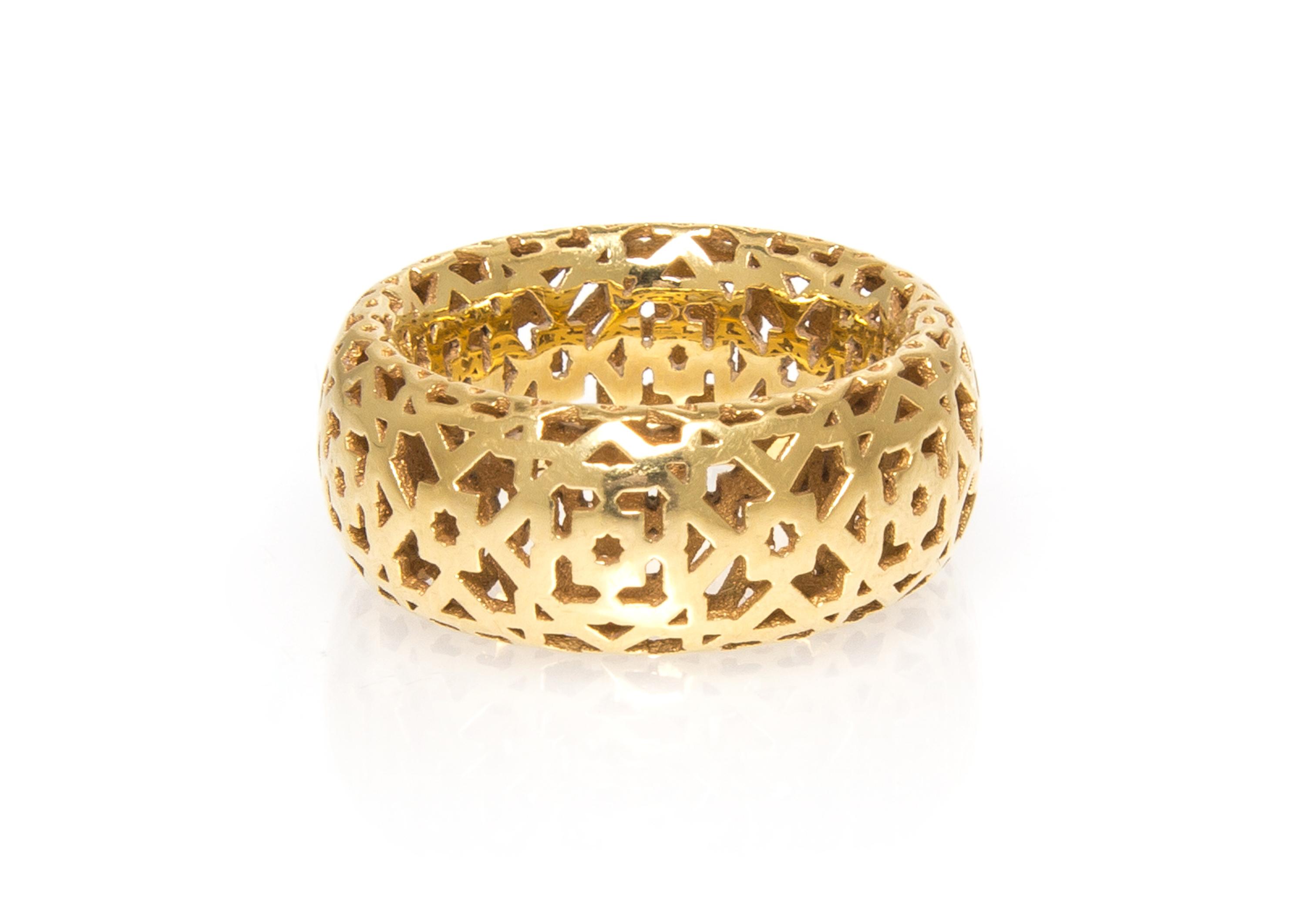 An 18 Karat Yellow Gold Marrakesh Ring, Paloma Picasso for Tiffany & Co., 5.80 dwts.