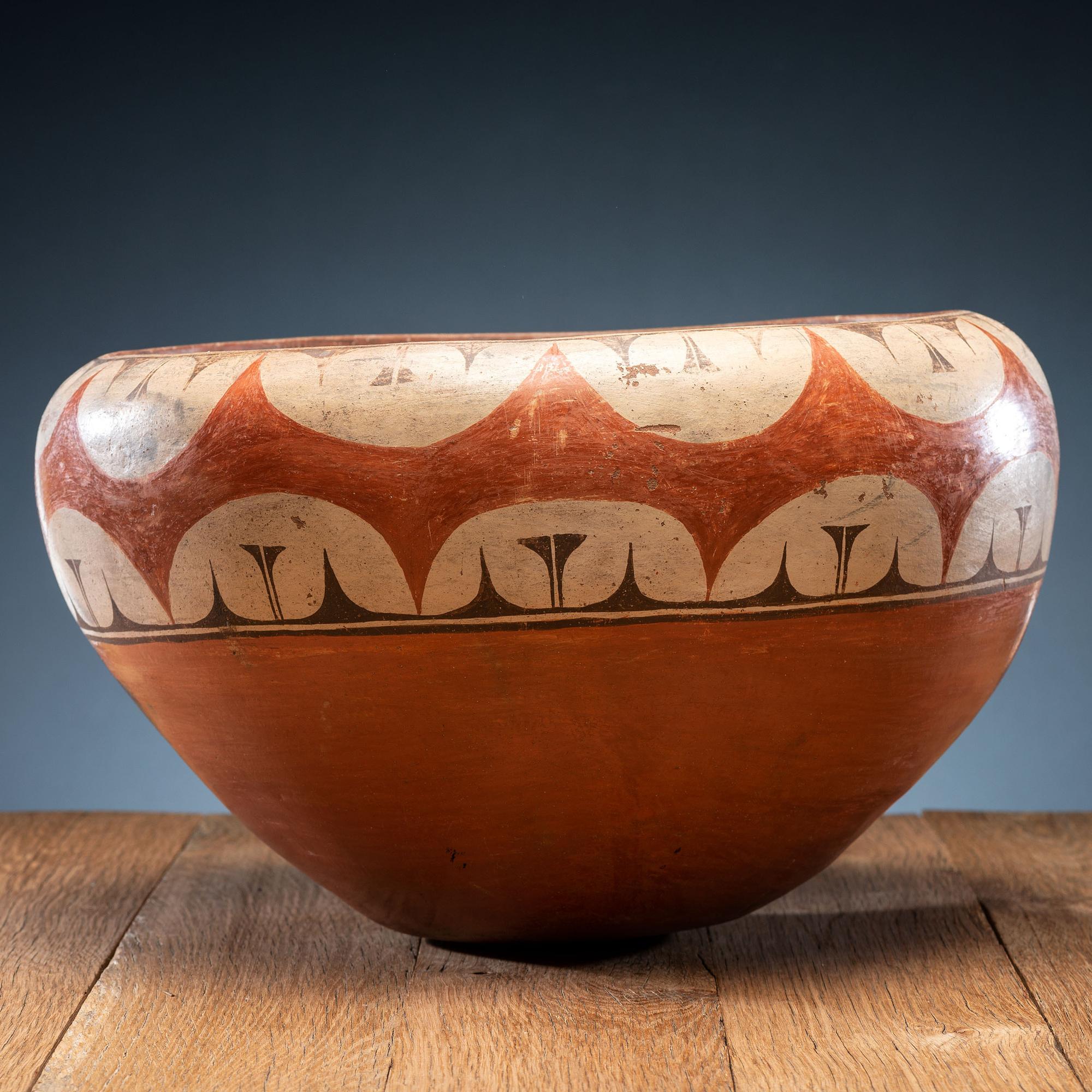 Rosalie Medina Toribo (Zia, ca 1858-1950) Attributed, Dough Bowl