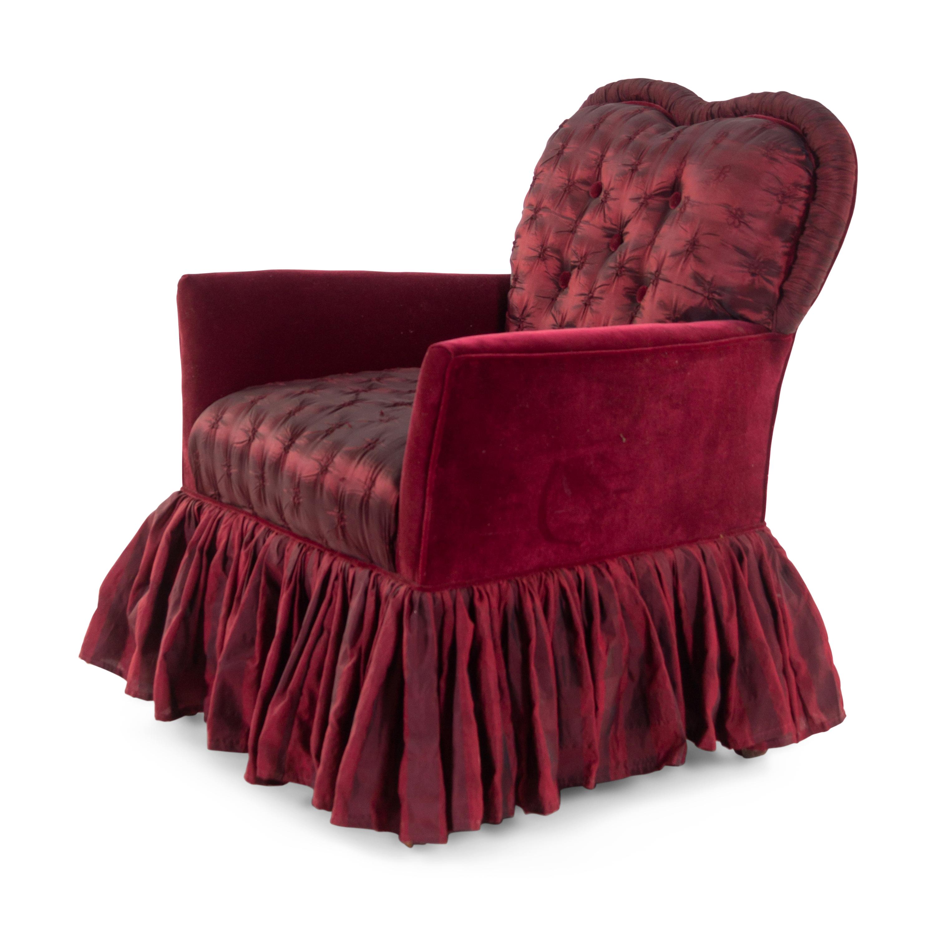 A Victorian Upholstered Slipper Chair