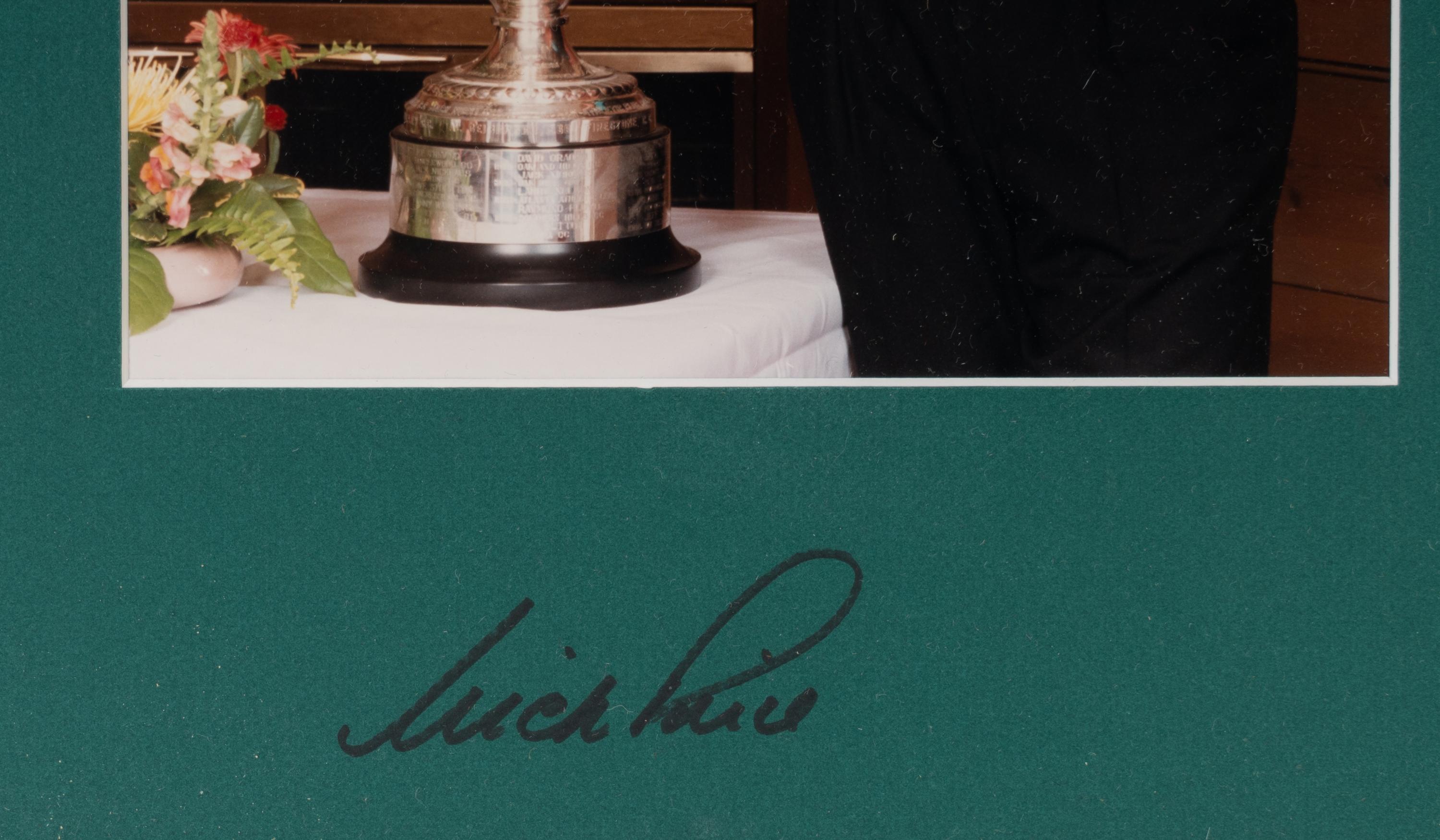 A Nick Price Signed Autographed 1992 PGA Championship Presentation Display,
