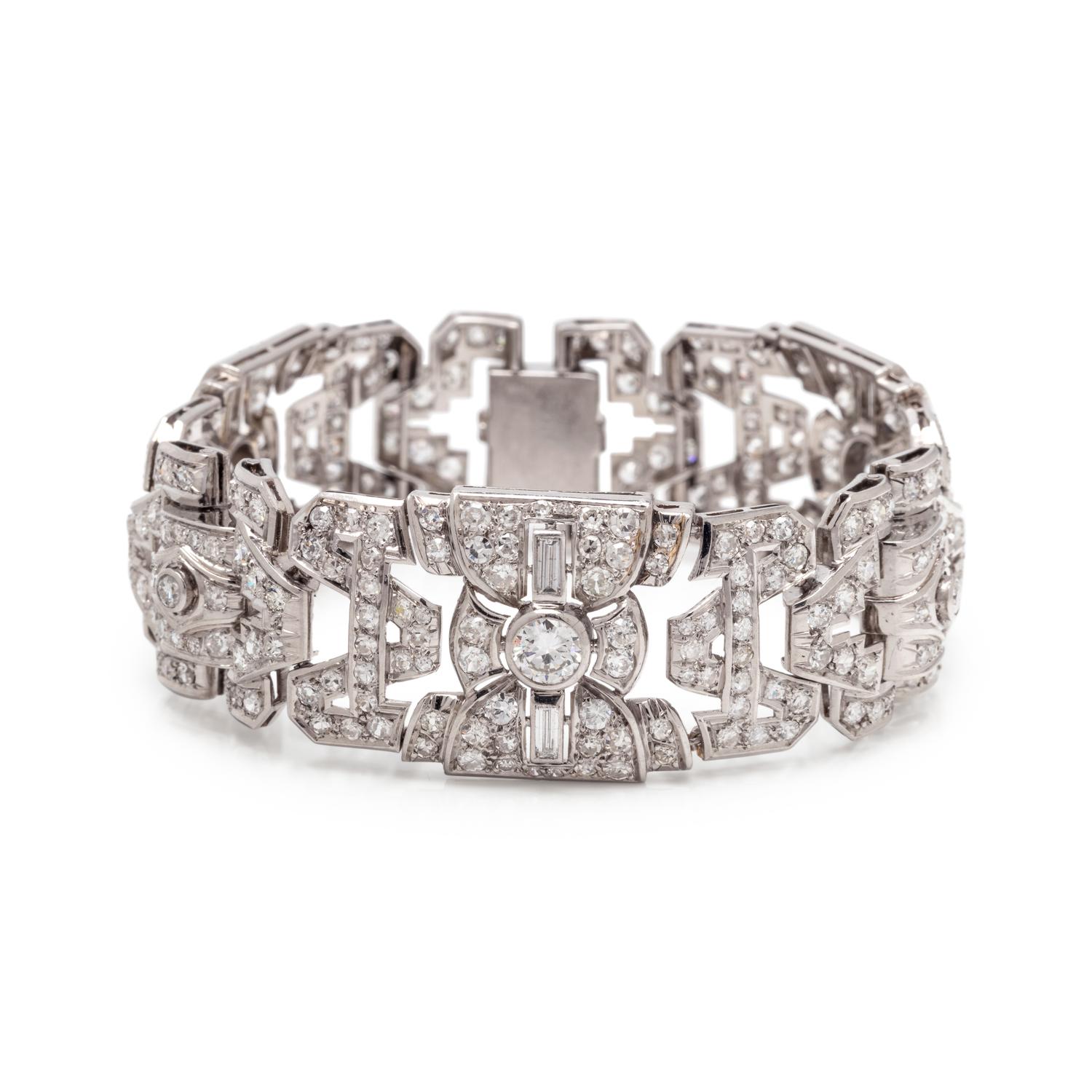 FRENCH, ART DECO, DIAMOND BRACELET