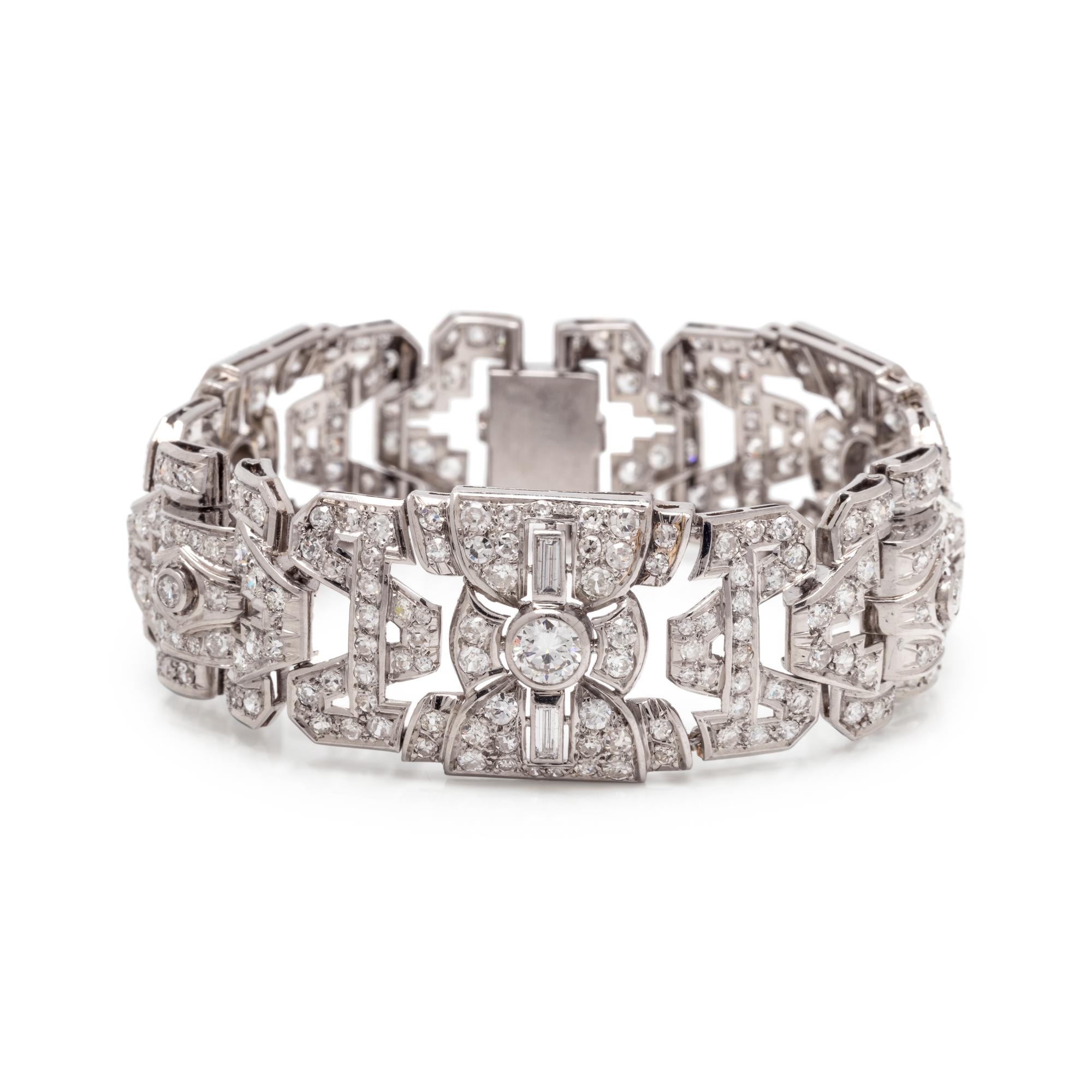 FRENCH, ART DECO, DIAMOND BRACELET
