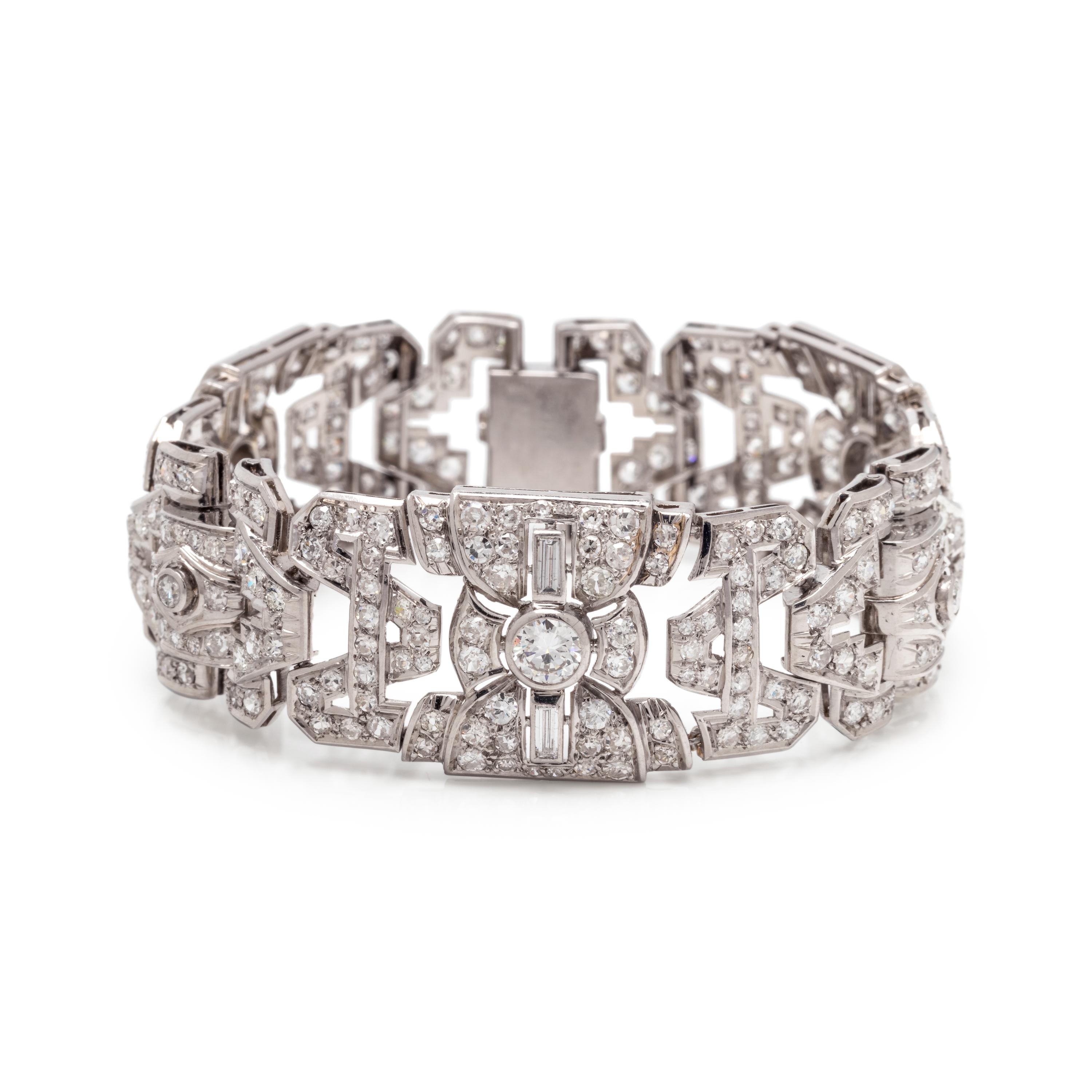 FRENCH, ART DECO, DIAMOND BRACELET