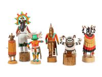 Collection of Hopi Katsinas and Koshare