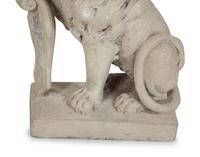 A Pair of Cast Stone Seated Lions