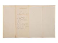 ALLEN, Macon B. (1816-1894). Two documents related to Macon Allen, the first African American licensed to practice law in the US. Charleston, SC, 1877.