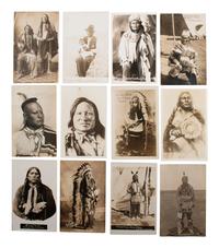 [NATIVE AMERICANS]. A group of 39 RPPCs of Native American subjects, incl. Geronimo.