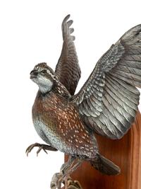 Quail , editions 59/250 and 50/250, mounted as bookends