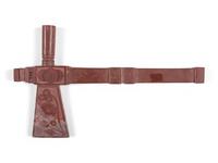 Great Lakes Carved Catlinite Pipe Tomahawk