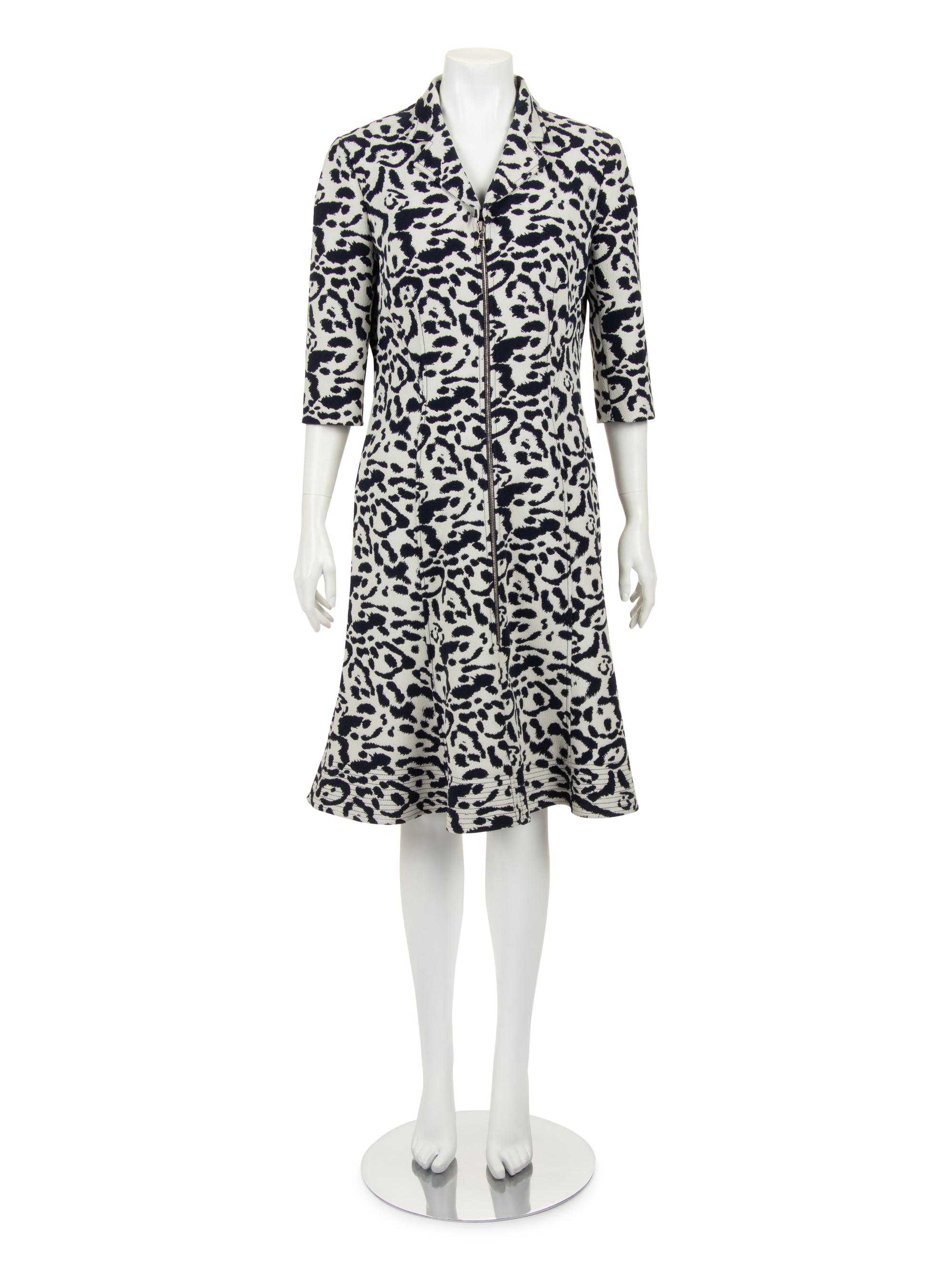 Christian Dior Animal Patterned Zip Front Dress, Pre-Fall 2016